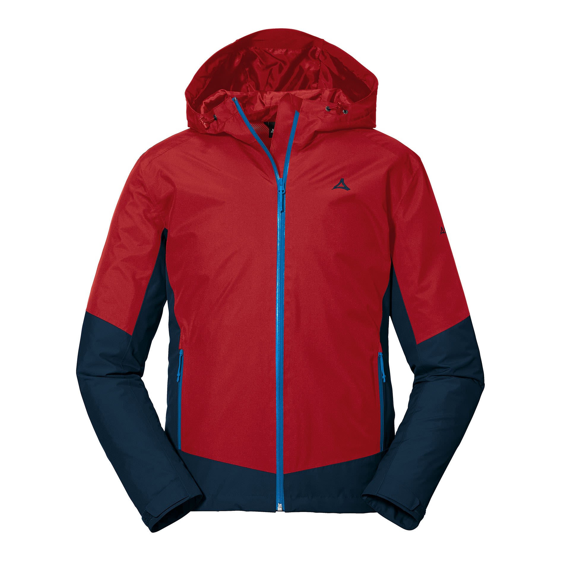 Schffel Jacket Wamberg Colorblock - Blau - Rot- Male Windbreaker- Grsse 46 - Farbe Goje Berry