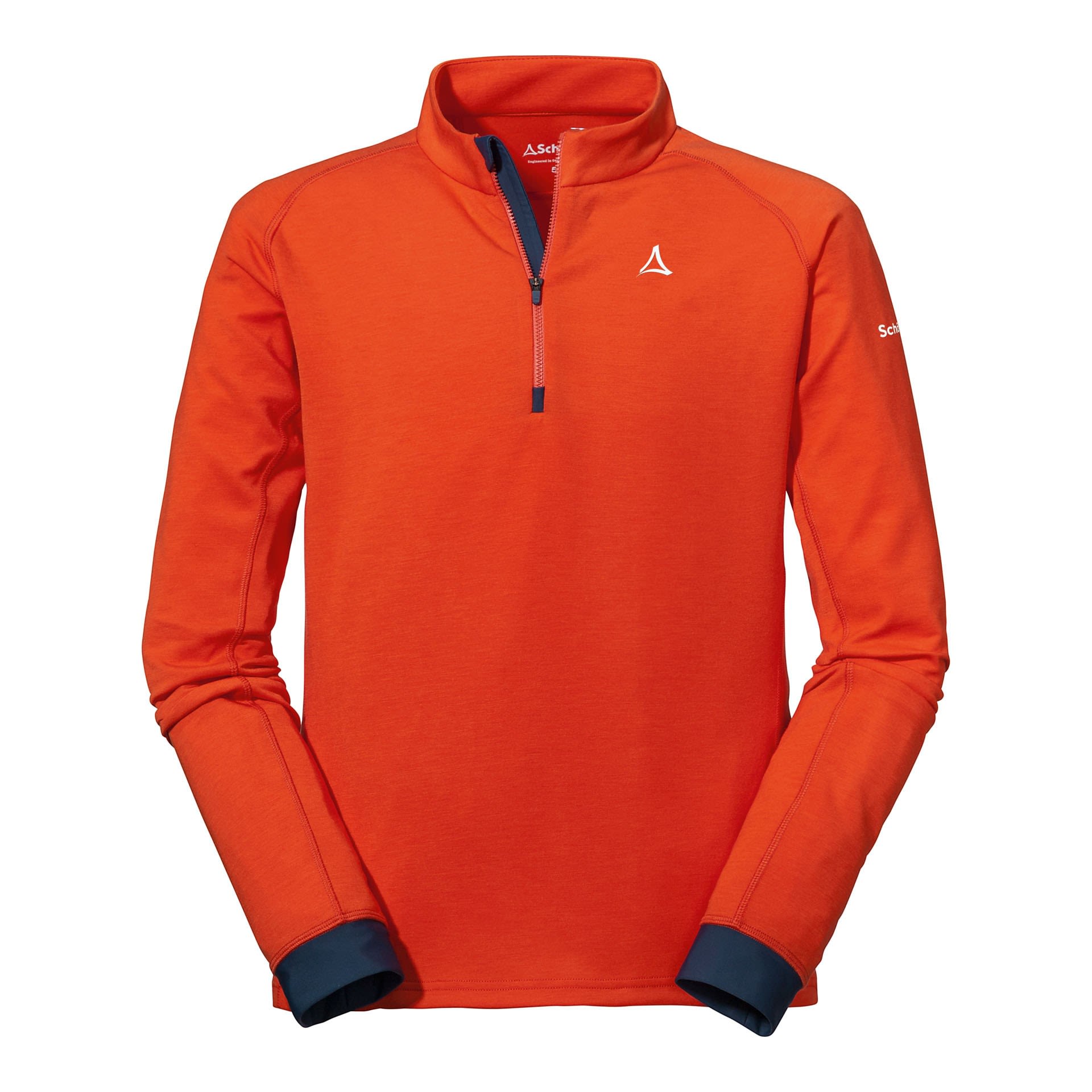Schffel Longsleeve Dirt Track Rot- Male Langarm-Shirts- Grsse 48 - Farbe Cherry Tomato