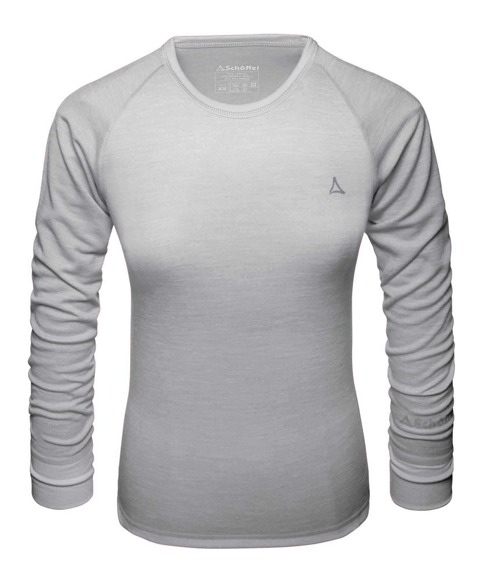 Schffel Merino Sport Shirt 1-1 ARM Grau- Female Merino Oberteile- Grsse S - Farbe Opal Gray