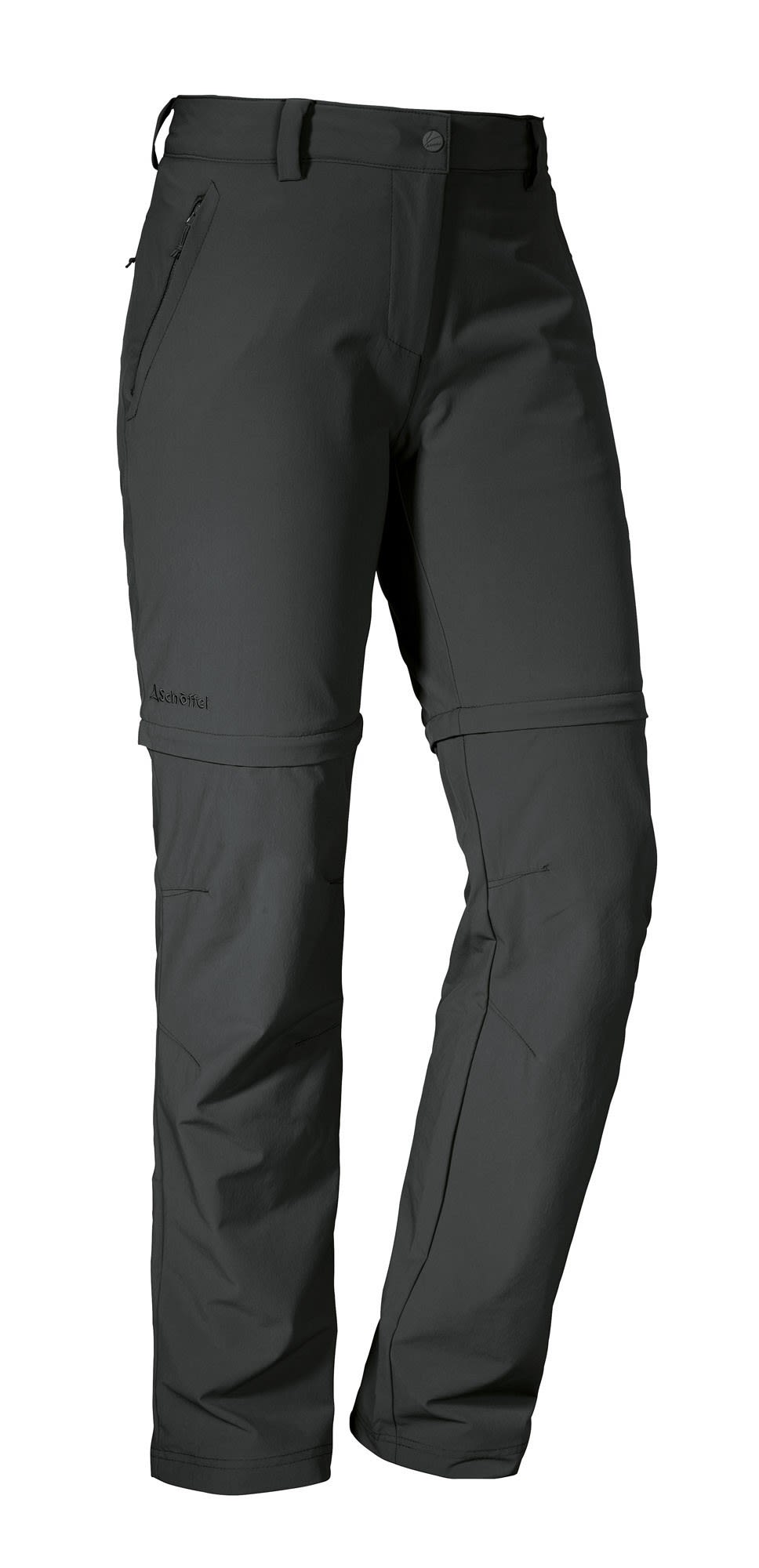 Schffel Pants Ascona Zip Off Grau- Female Shorts- Grsse 34 - Farbe Asphalt