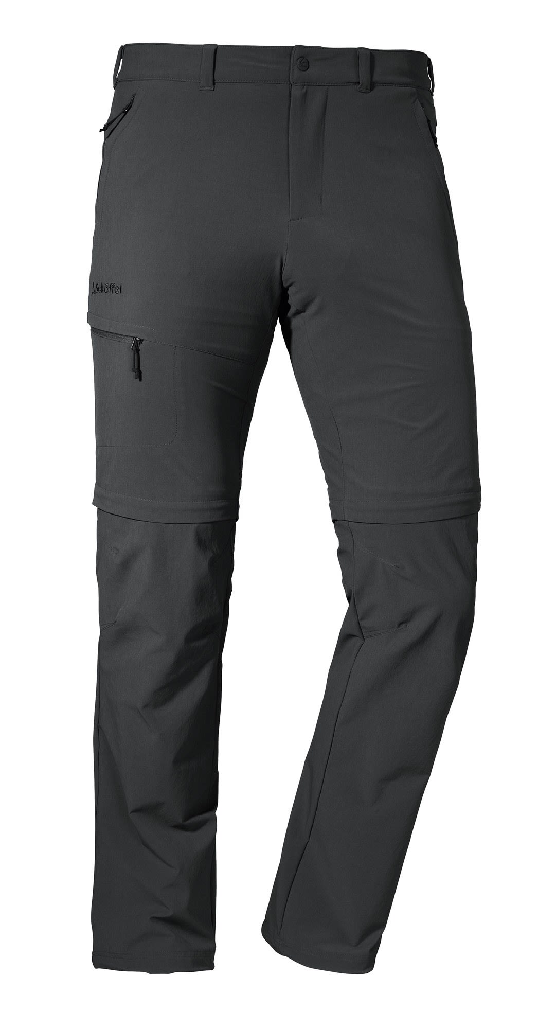 Schffel Pants Koper1 Zip Off Grau- Male Softshellhosen- Grsse 24 - Farbe Asphalt