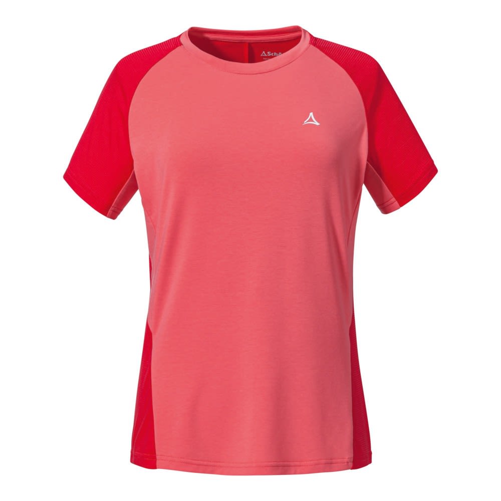 Schffel T Shirt Solvorn Colorblock - Rot- Female Polartec(R) Kurzarm-Shirts- Grsse 36 - Farbe Georgia Peach
