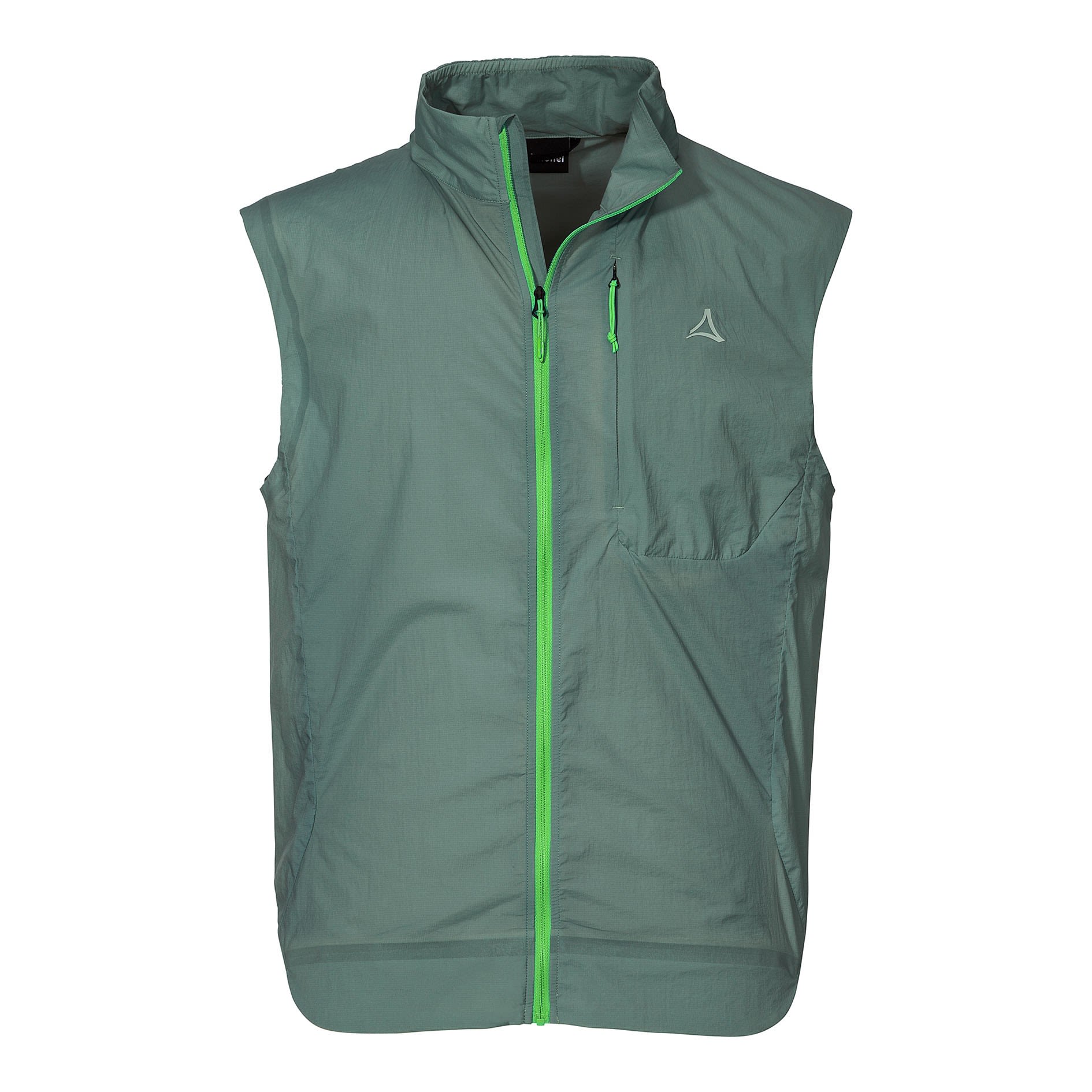 Schffel Vest Bergerturm Grn- Male Daunen Winddichte Westen- Grsse 56 - Farbe Lily Pad
