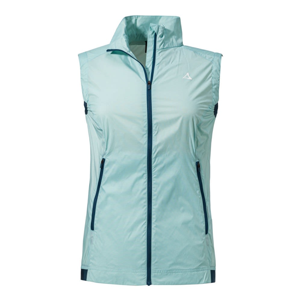 Schffel Vest Bygstad Blau - Grn- Female Winddichte Westen- Grsse 36 - Farbe Clearwater