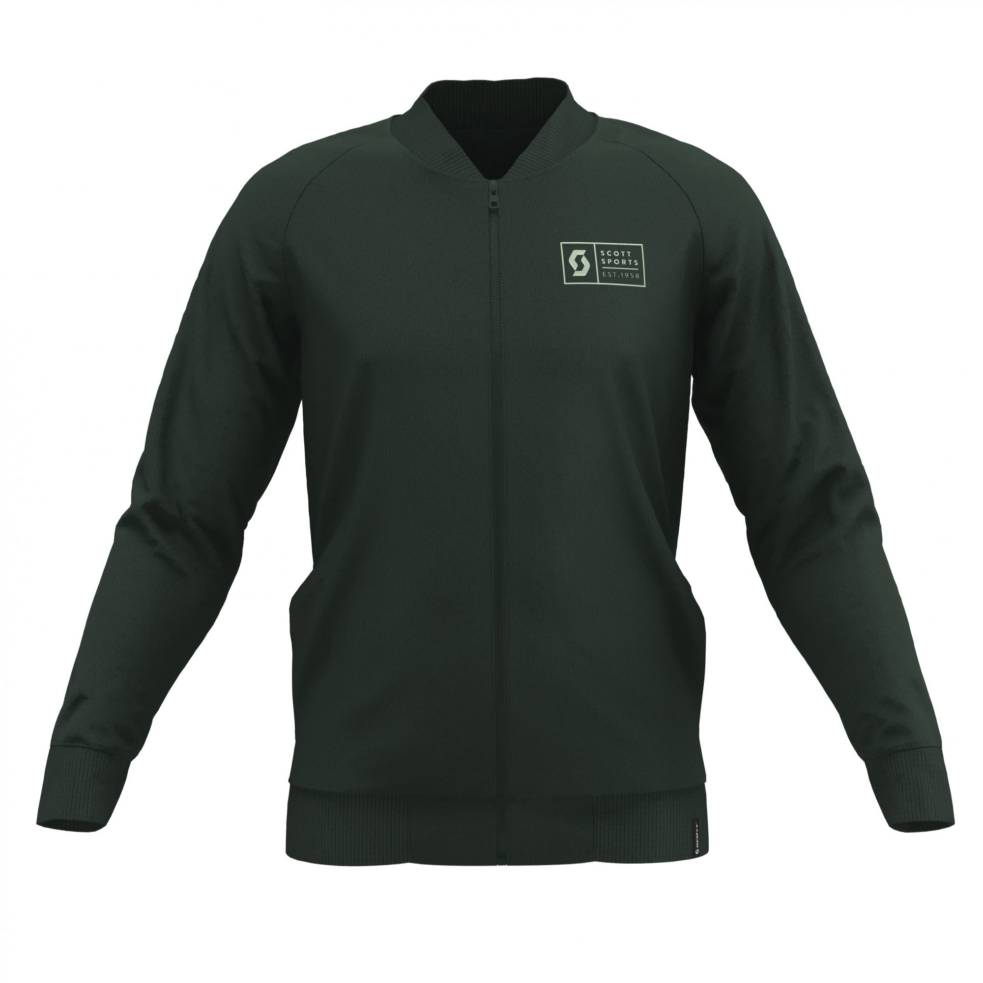 Scott 10 Casual L-Sl Zip Bomber Grn- Male Anoraks- Grsse S - Farbe Smoked Green