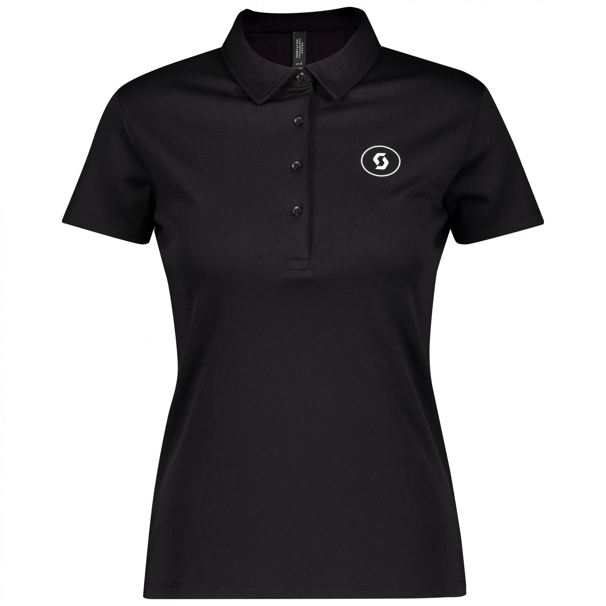 Scott 10 Casual S-Sl Polo Schwarz- Female Kurzarm-Polos- Grsse S - Farbe Black