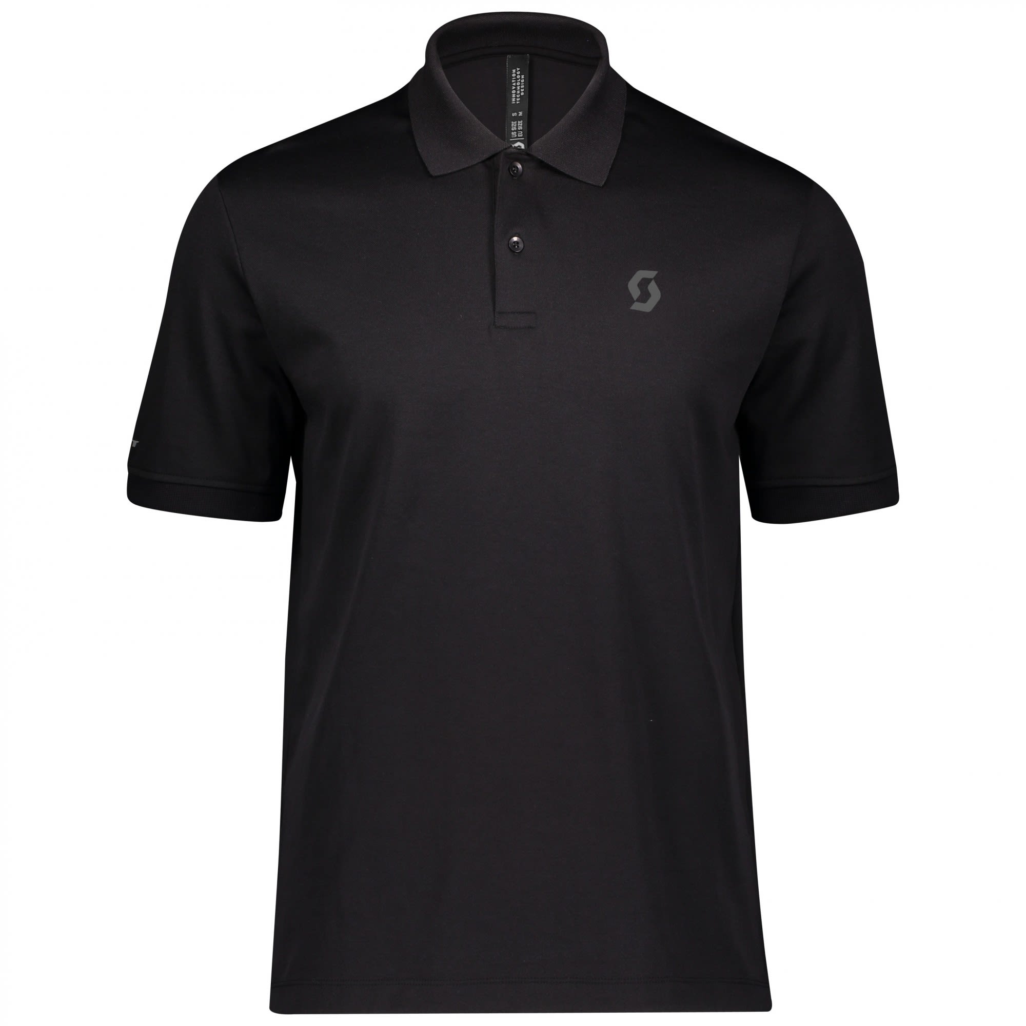 Scott 10 Casual S-Sl Polo Schwarz- Male Kurzarm-Polos- Grsse S - Farbe Black