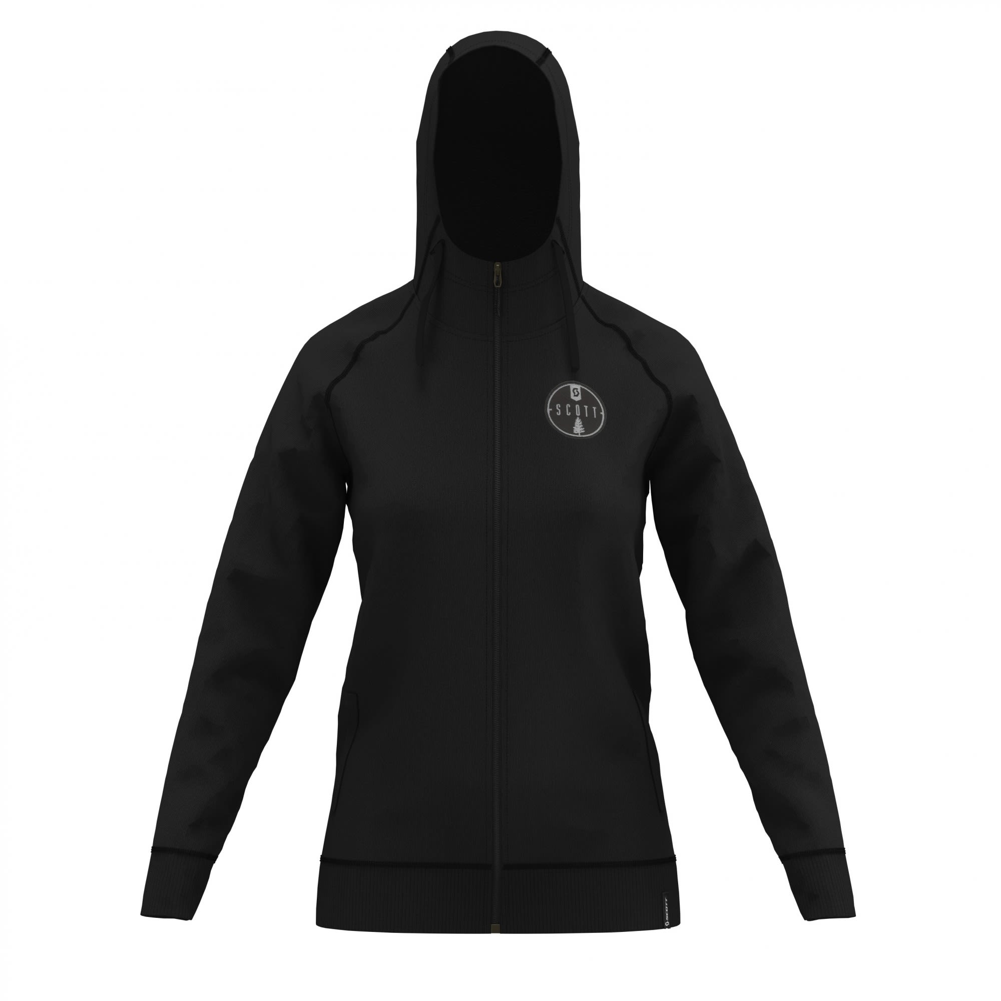 Scott 20 Casual L-Sl Zip Hoody Schwarz- Female Isolationsjacken- Grsse M - Farbe Black