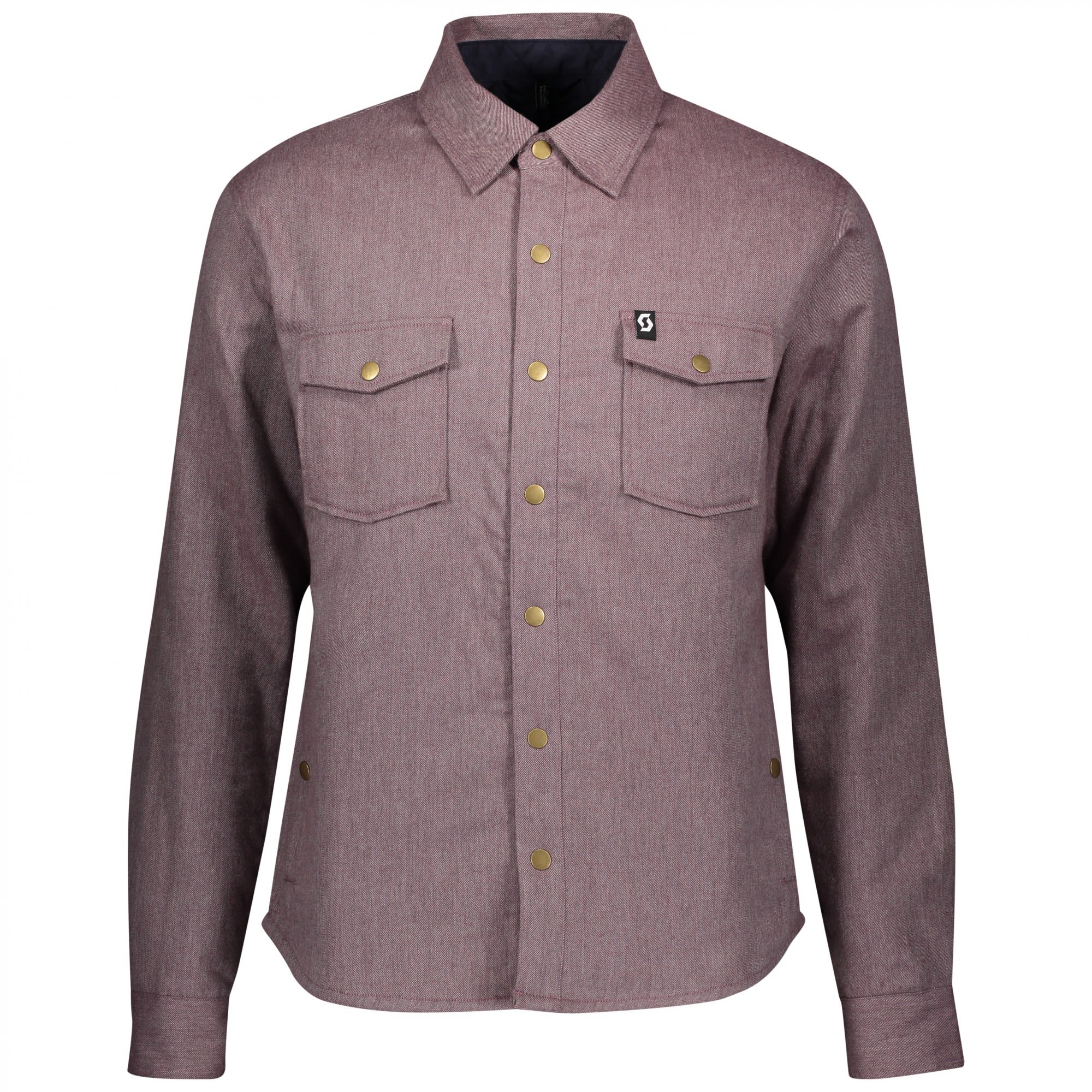 Scott 30 Casual Padded L-Sl Shirt Rot- Male Daunen Langarm-Hemden- Grsse S - Farbe Red Fudge Heather
