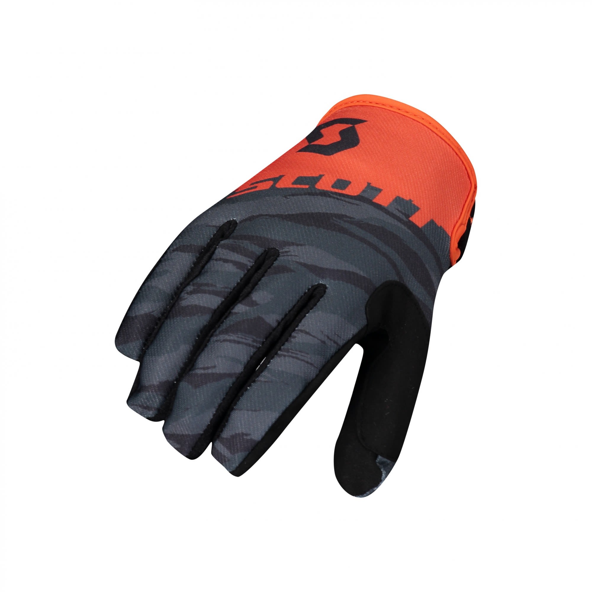 Scott 350 Dirt Glove Grau- Fingerhandschuhe- Grsse L - Farbe Black - Orange
