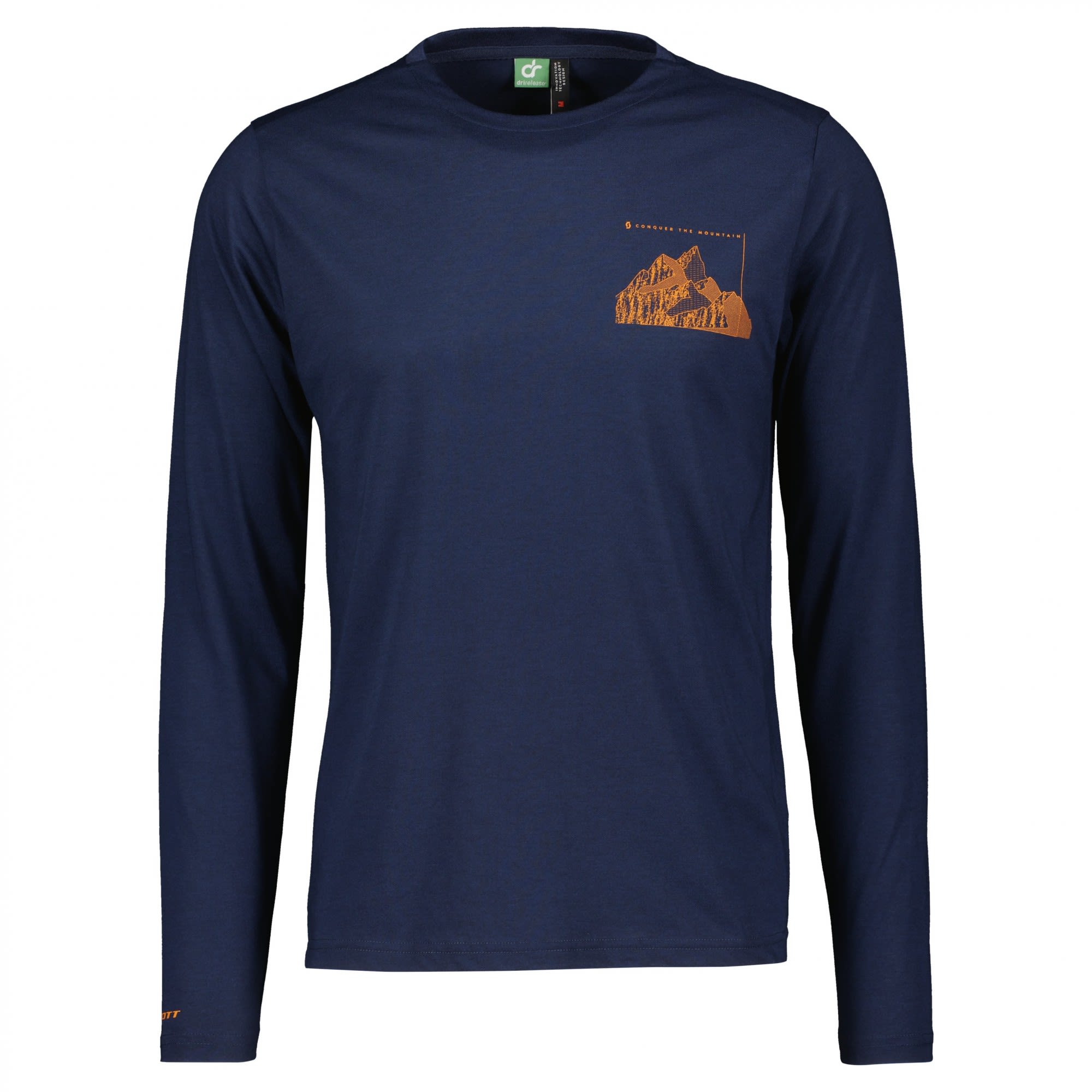 Scott Defined DRI L-Sl Shirt Blau- Male T-Shirts- Grsse S - Farbe Midnight Blue