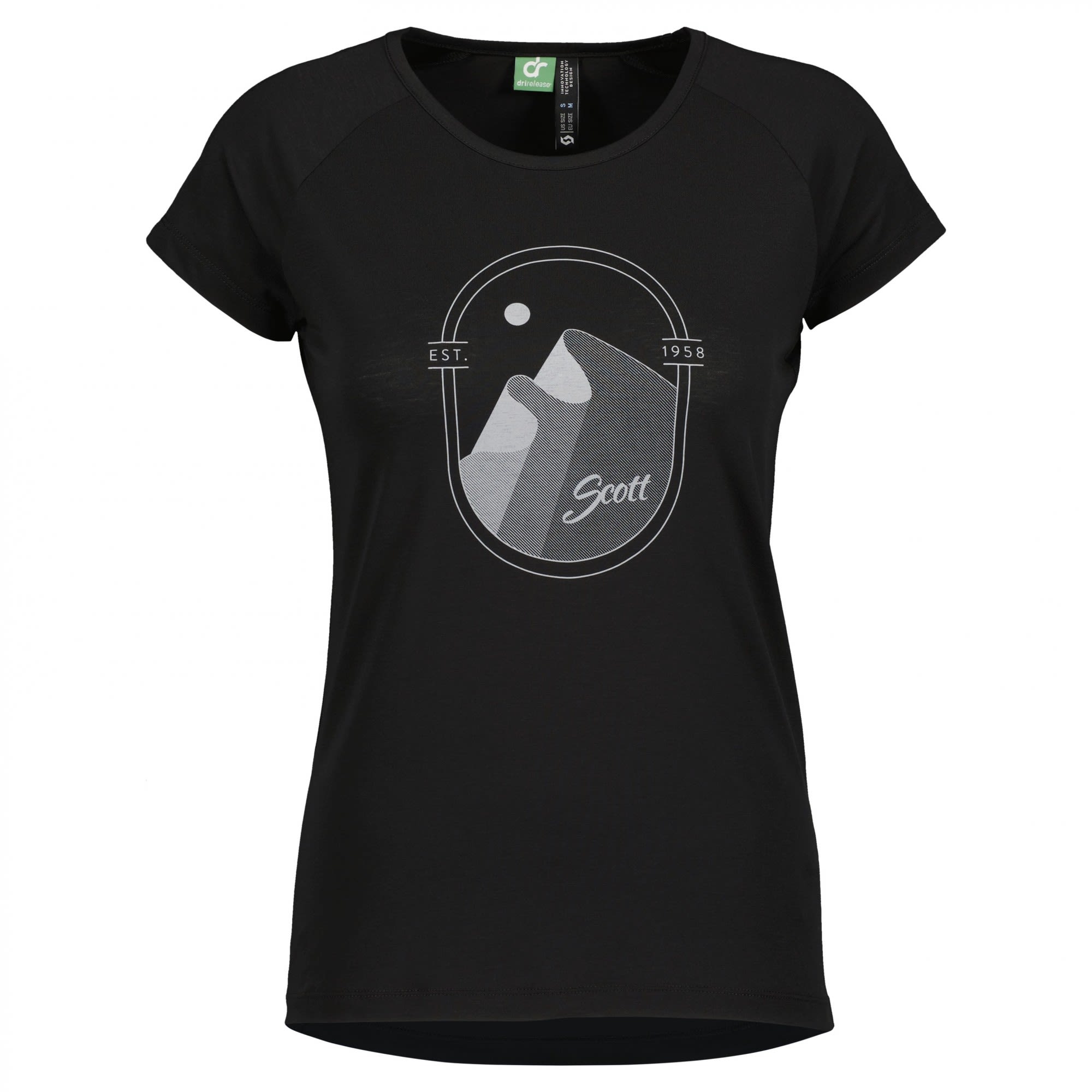 Scott Defined DRI S-Sl Shirt Schwarz- Female Kurzarm-Shirts- Grsse XS - Farbe Black
