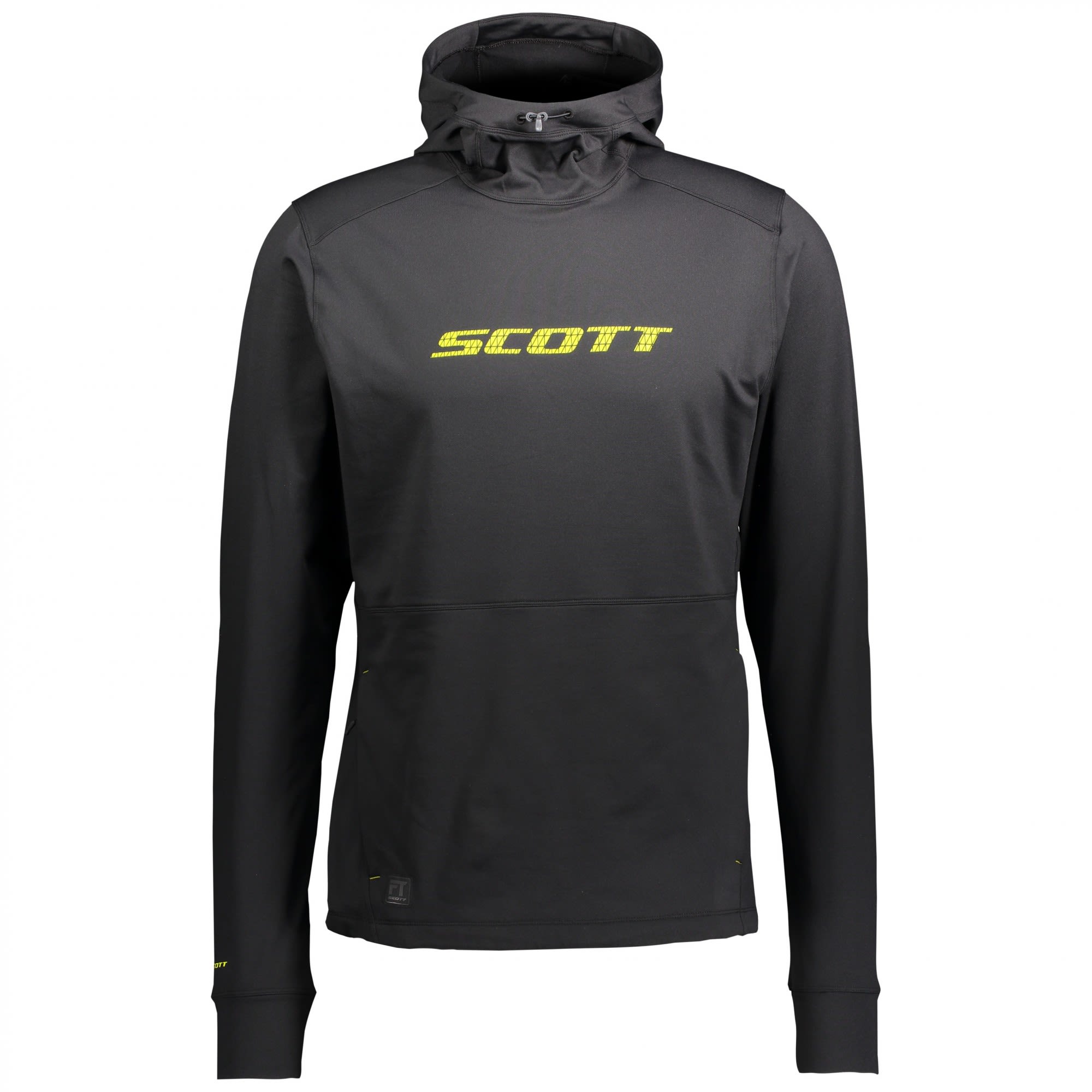 Scott Defined FT Pullover Schwarz- Male Fleece- und Powerstretch-Pullover- Grsse S - Farbe Black - Sulphur Yellow
