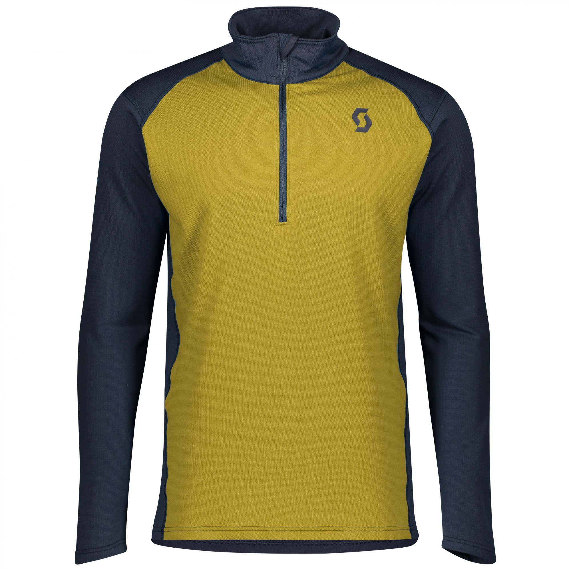 Scott Defined Light Pullover (Vorgngermodell) Colorblock - Blau - Gelb- Male Langarm-Shirts- Grsse XXL - Farbe Dark Blue - Ecru Olive