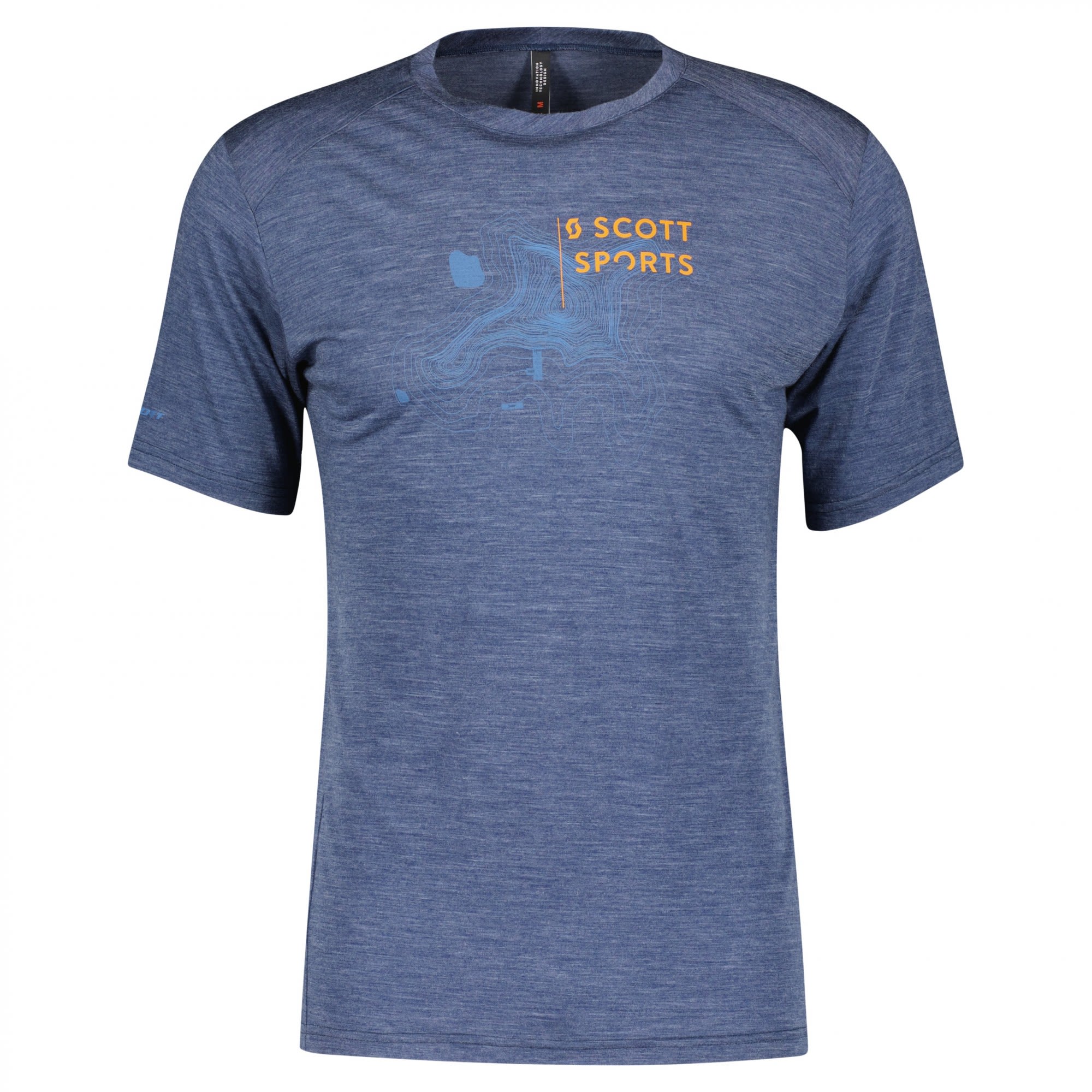 Scott Defined Merino S-Sl Shirt Blau- Male Merino Kurzarm-Shirts- Grsse S - Farbe Midnight Blue