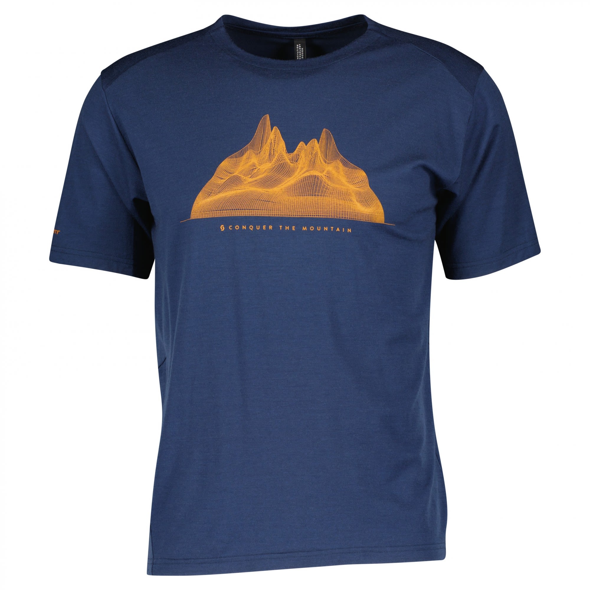 Scott Defined Merino Tech S-Sl Shirt Blau- Male Merino T-Shirts- Grsse S - Farbe Midnight Blue