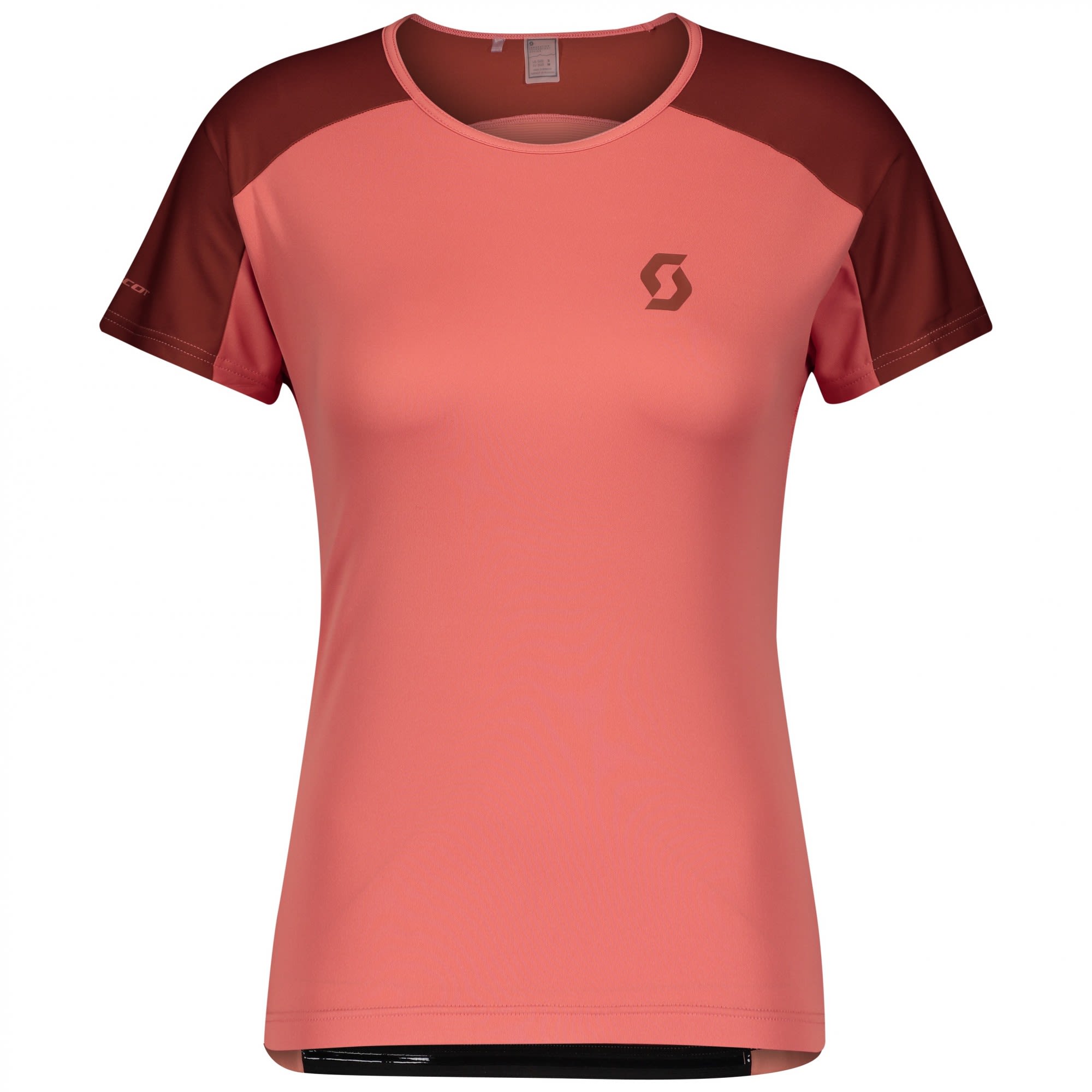 Scott Endurance 10 S-Sl Shirt Colorblock - Rot- Female Kurzarm-Shirts- Grsse XS - Farbe Brick Red - Rust Red