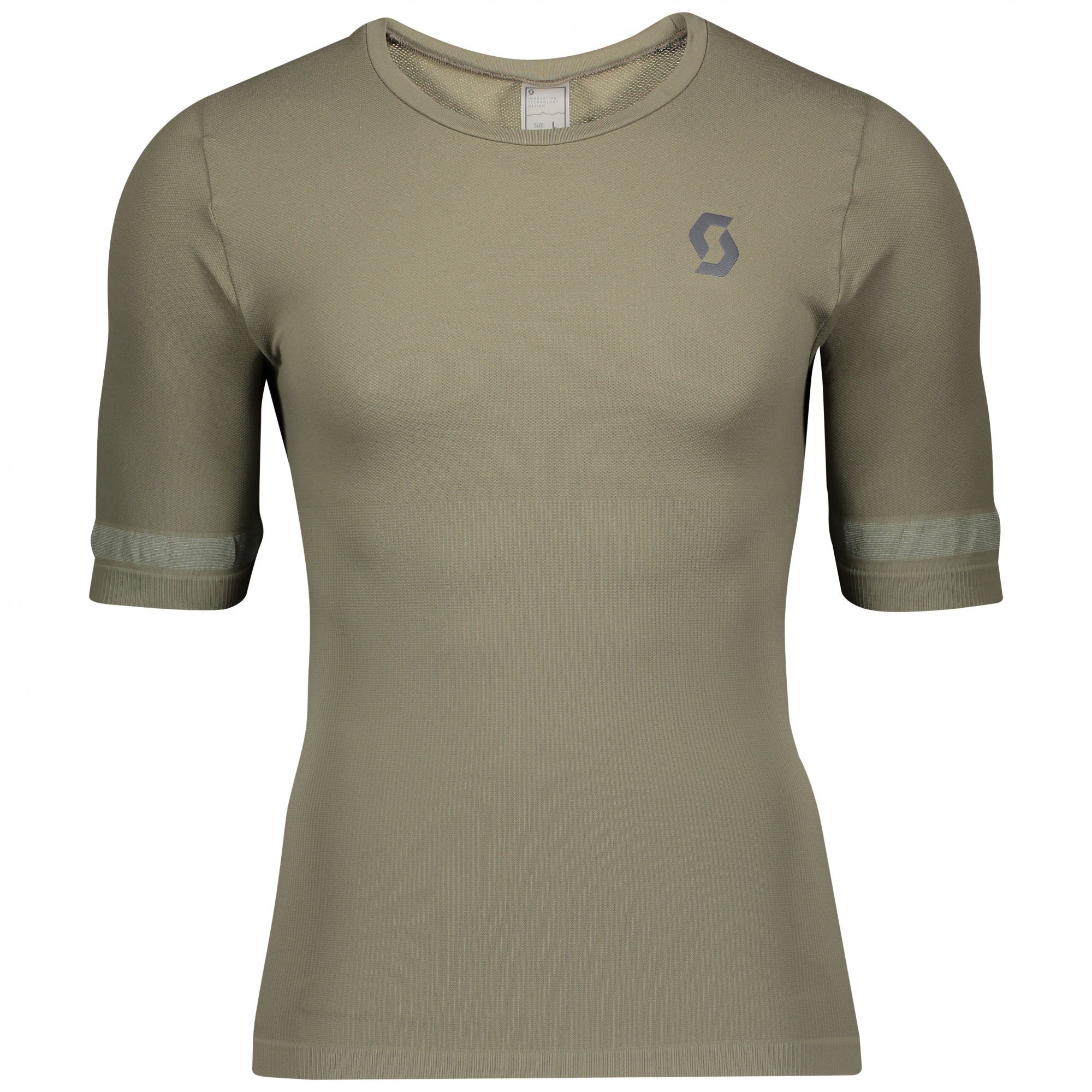 Scott Endurance Knit S-Sl Shirt Grn- Male Kurzarm-Shirts- Grsse XXL - Farbe Green Moss - Dark Grey