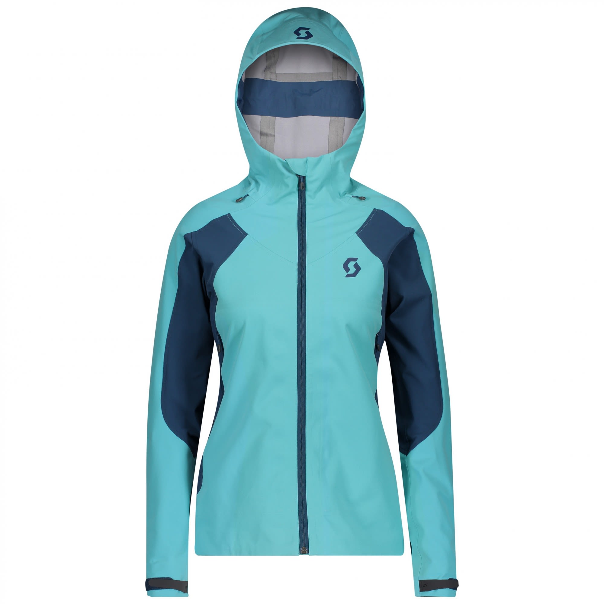 Scott Explorair Ascent WS Jacket Colorblock - Blau- Female Ponchos und Capes- Grsse S - Farbe Bright Blue - Majolica Blue