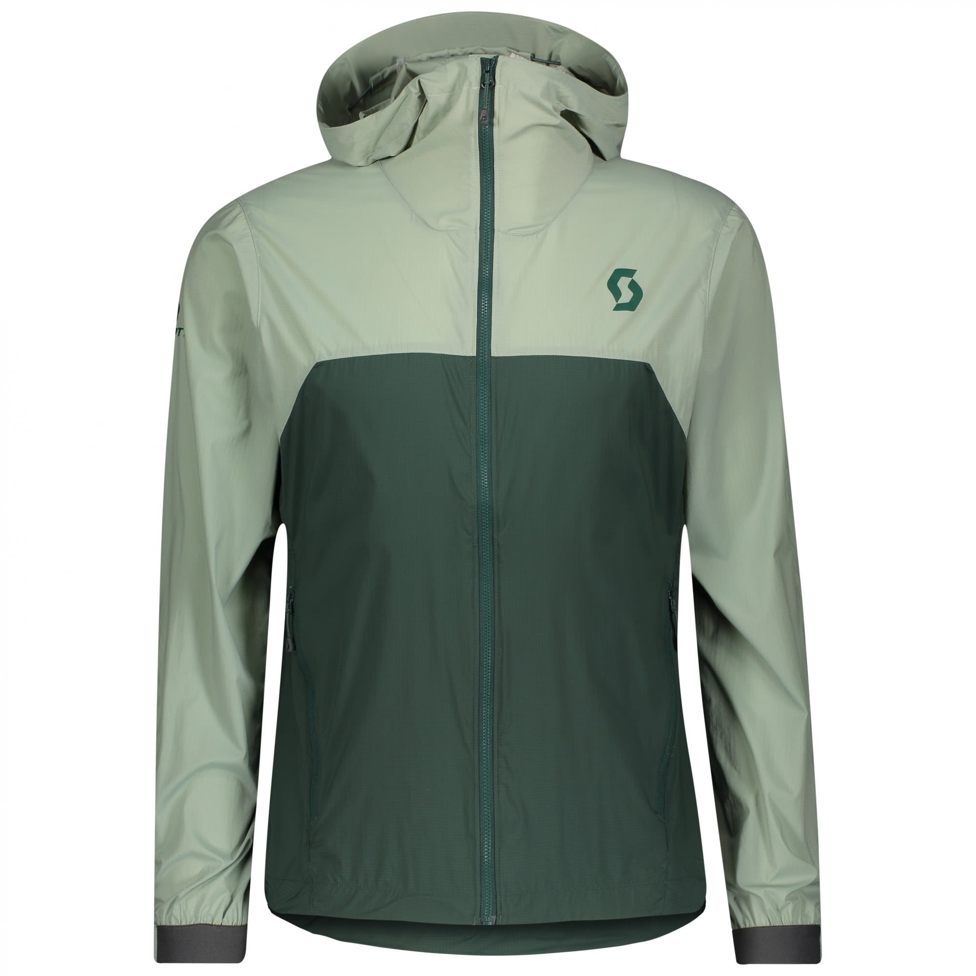 Scott Explorair Light Windbreaker Jacket Colorblock - Grn- Male Windbreaker- Grsse S - Farbe Pistachio Green - Smoked Green