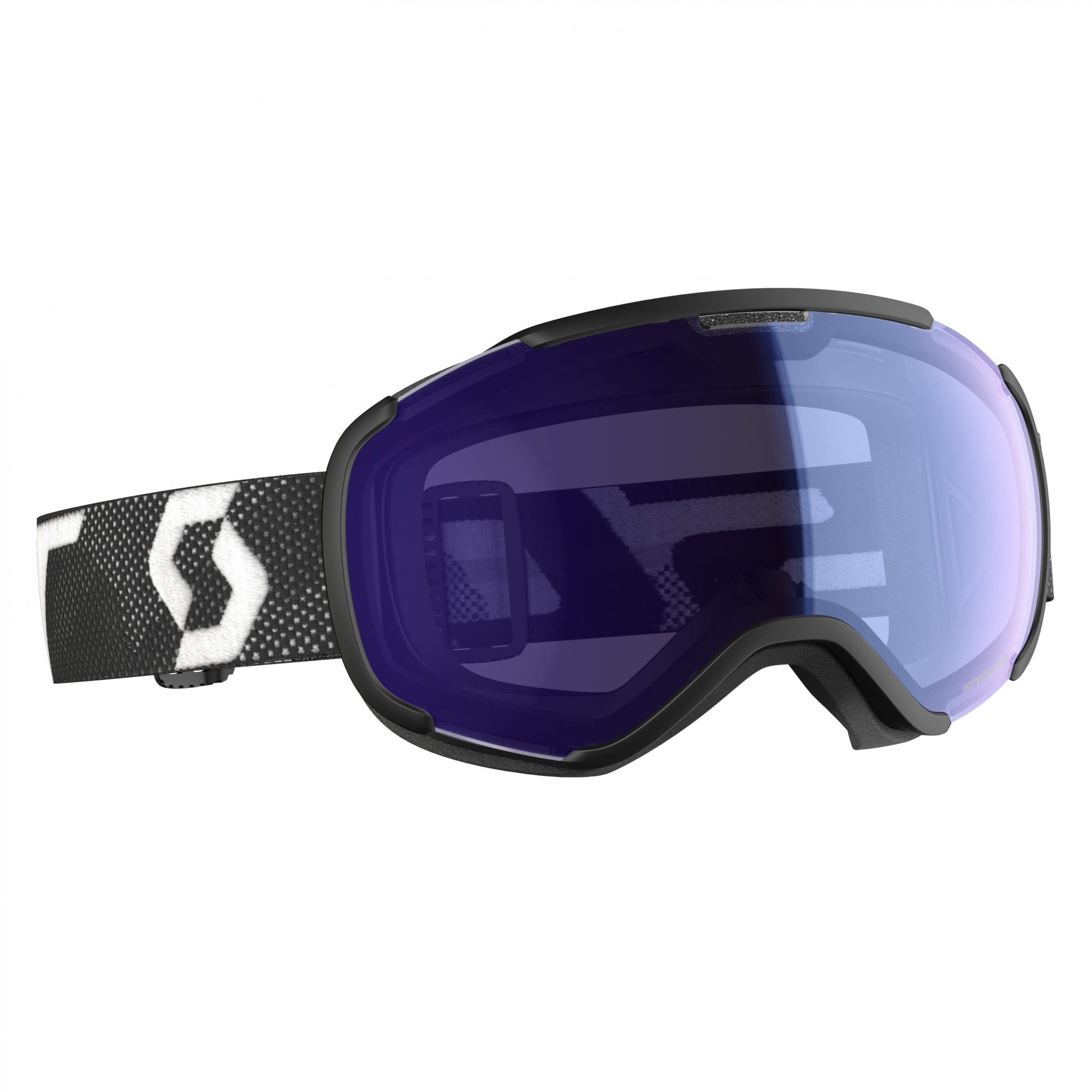 Scott Faze II Goggle Blau - Schwarz- Skibrillen- Grsse One Size - Farbe Black - White - Illuminator Blue Chrome