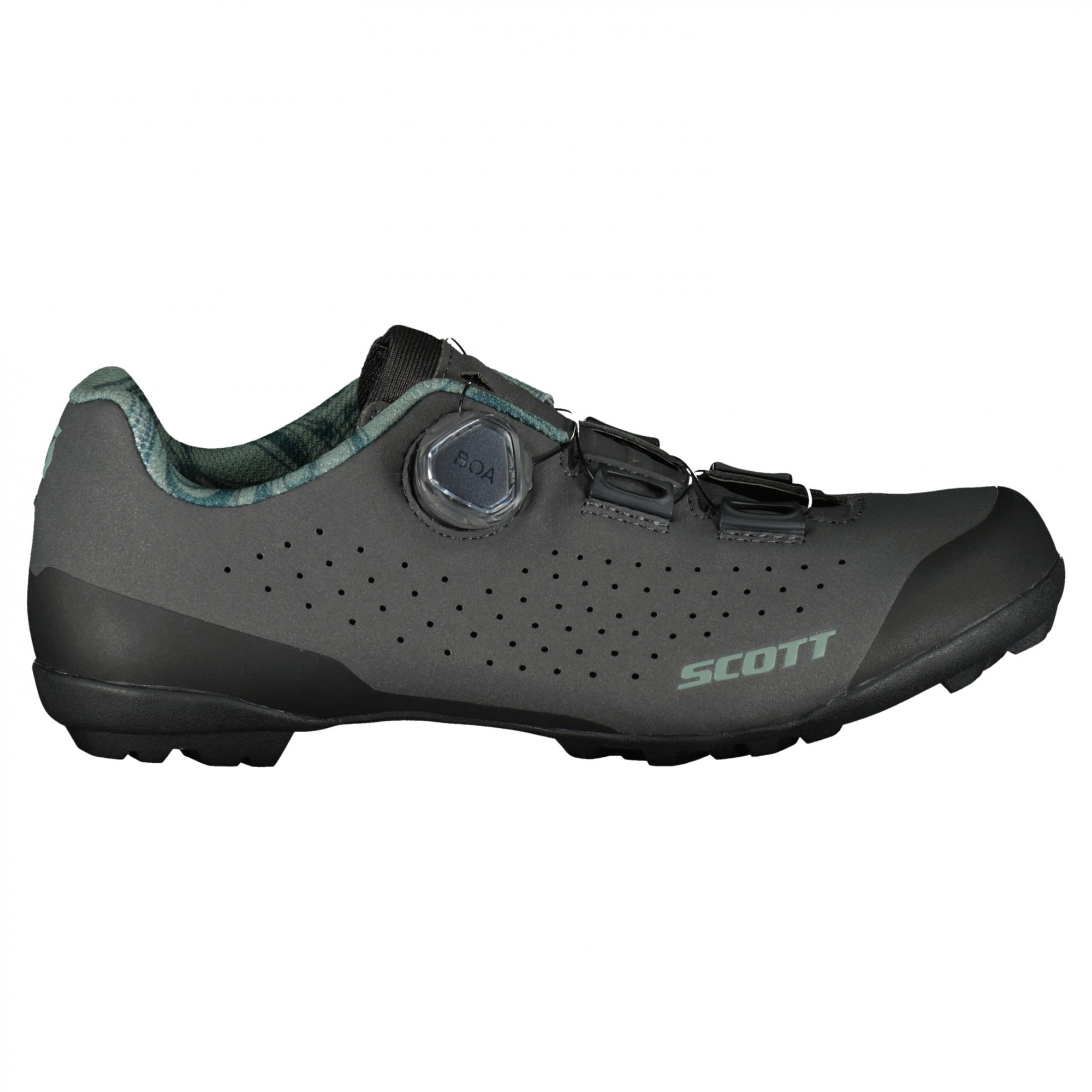 Scott Gravel Pro Shoe Grau- Female Rennrad- Grsse EU 36 - Farbe Dark Grey - Light Green