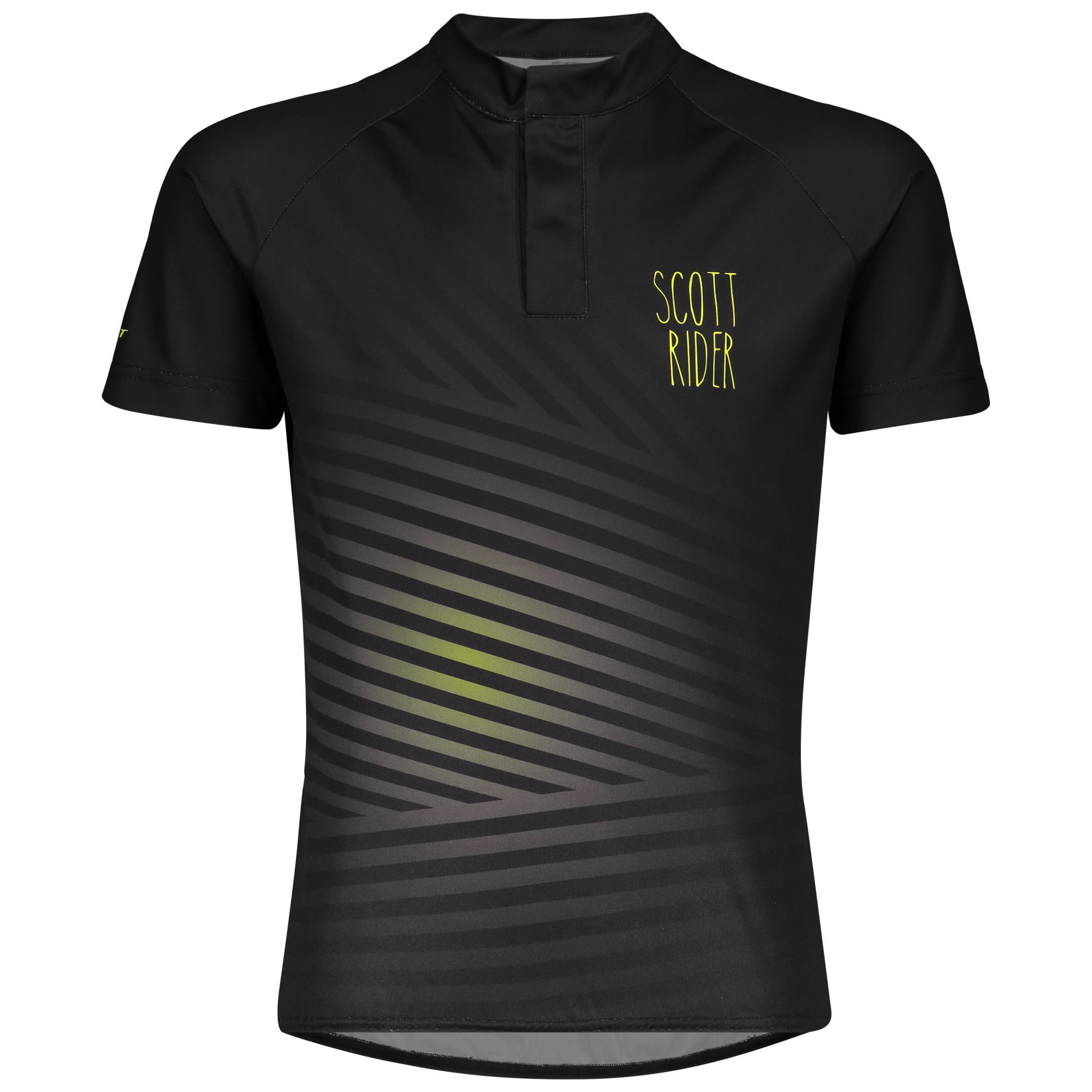 Scott Junior RC Team S-Sl Shirt (Vorgngermodell) Schwarz- Kurzarm-Shirts- Grsse 140 - Farbe Black - Sulphur Yellow