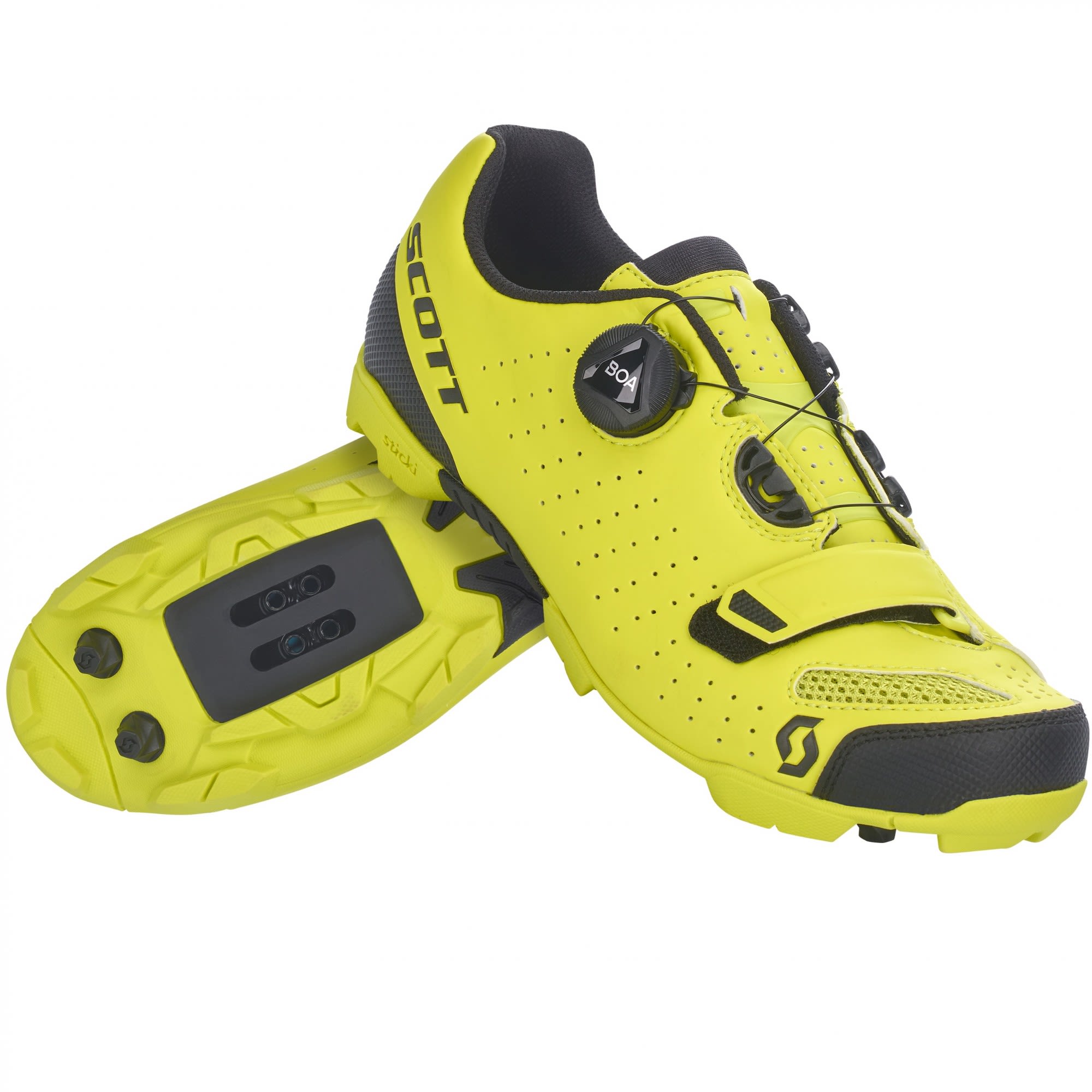 Scott Kids MTB Future Pro Shoe Gelb- All-Mountain-Trekking- Grsse EU 38 - Farbe Yellow - Black