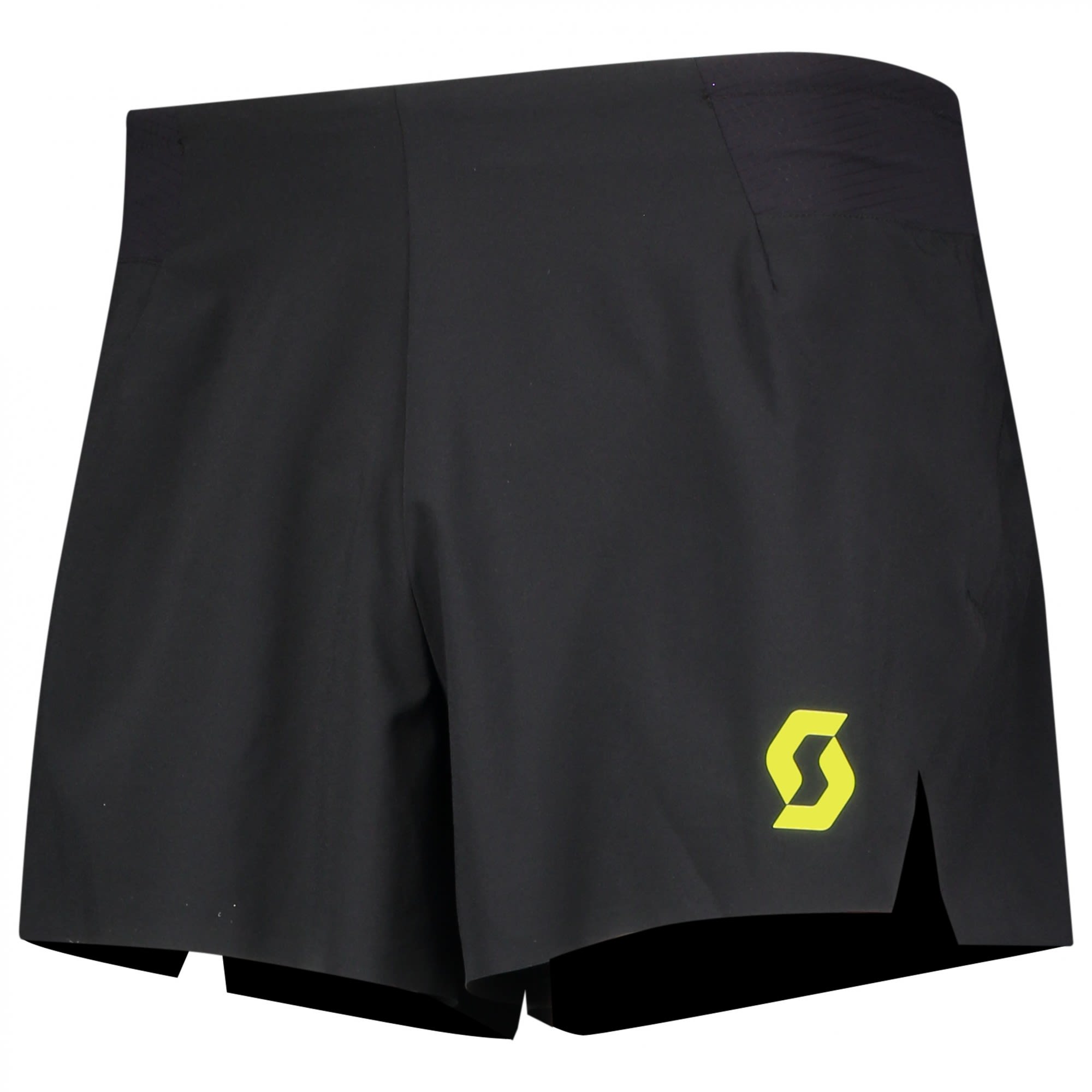 Scott RC RUN Split Shorts Schwarz- Male Hosen- Grsse S - Farbe Black - Yellow