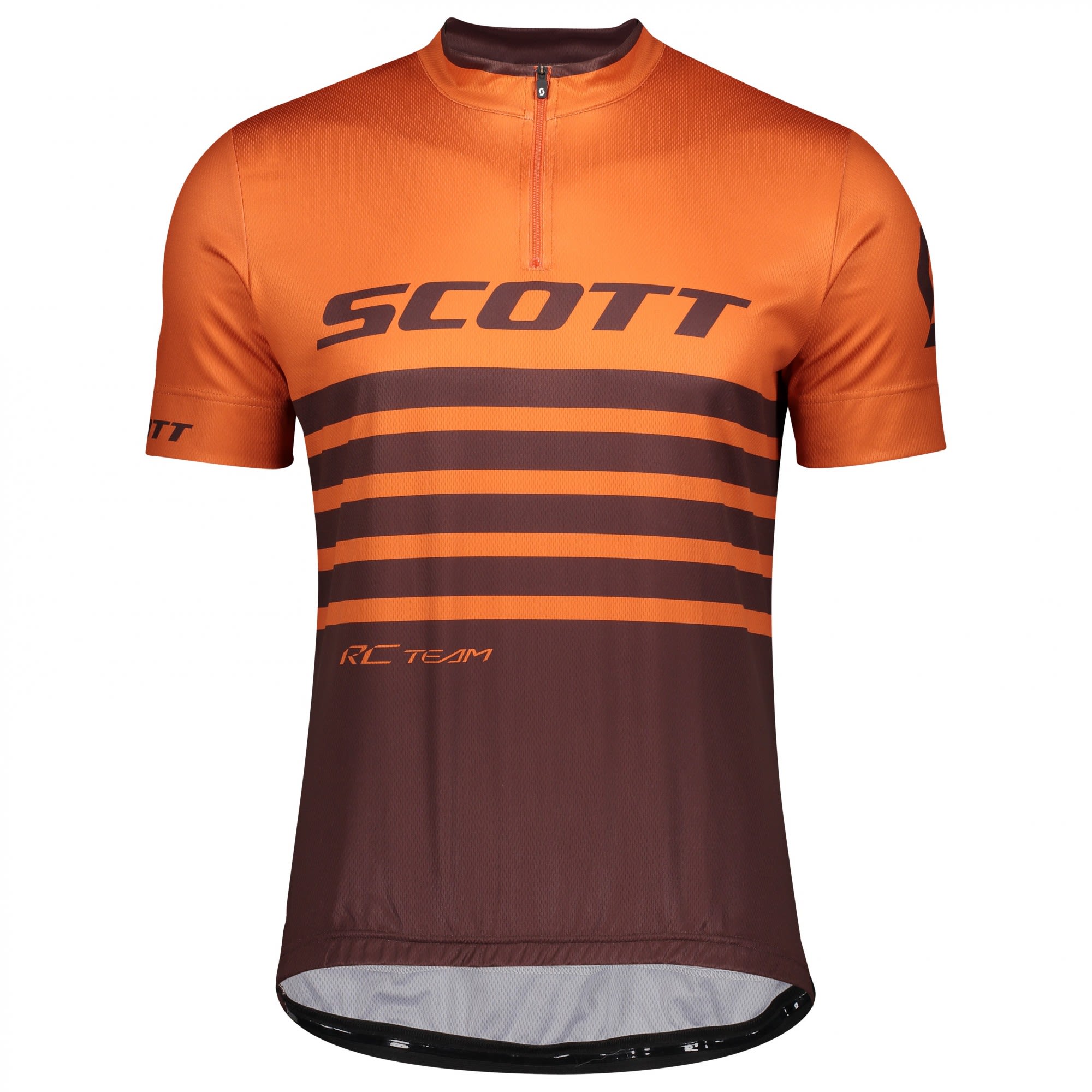 Scott RC Team 20 S-Sl Shirt (Vorgngermodell) Gestreift - Orange- Male T-Shirts- Grsse M - Farbe Orange Pumpkin - Maroon Red