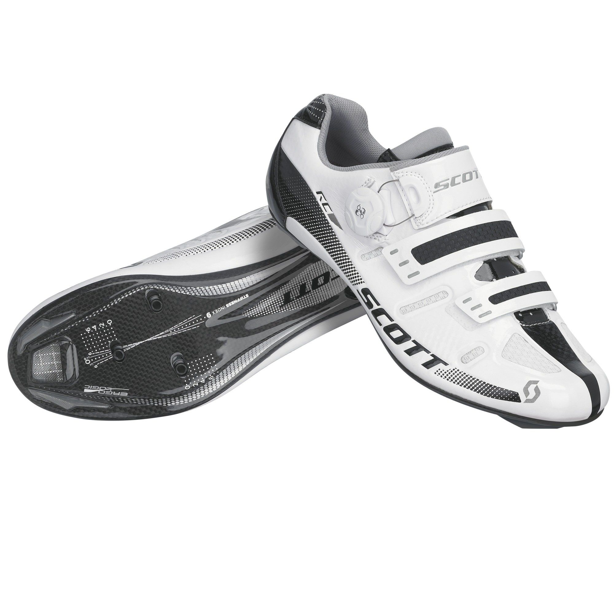 Scott Road RC Shoe Schwarz - Weiss- Female Rennrad- Grsse EU 36 - Farbe White - Black Gloss