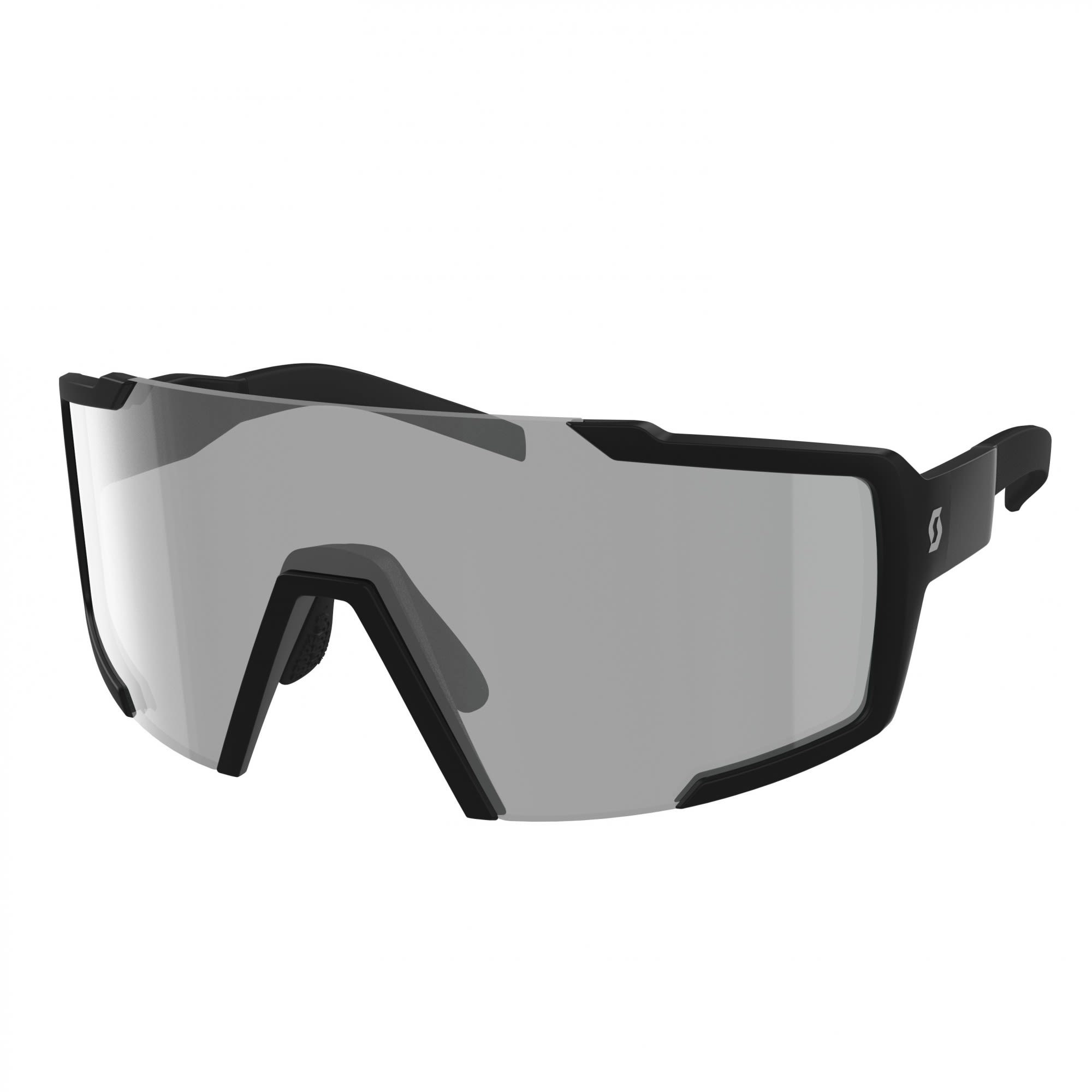 Scott Shield Long-Sleeve Sunglasses Schwarz- Fahrradbrillen- Grsse One Size - Farbe Black Matt - Grey Light Sensitive