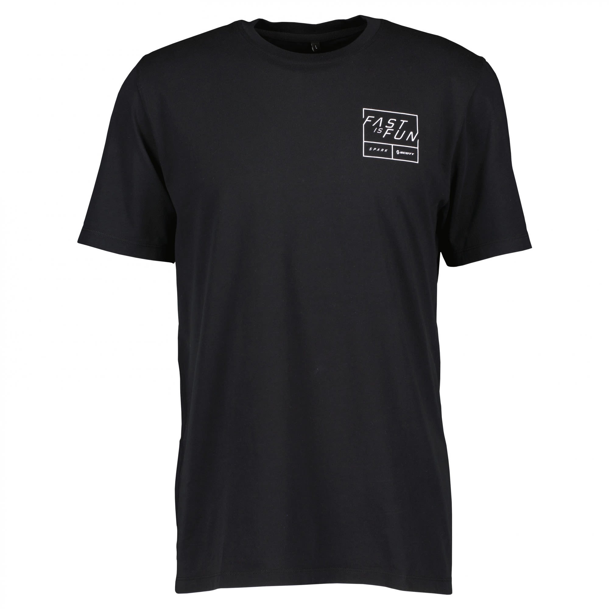 Scott Spark Fast IS FUN S-Sl Tee Schwarz- Male T-Shirts- Grsse S - Farbe Black