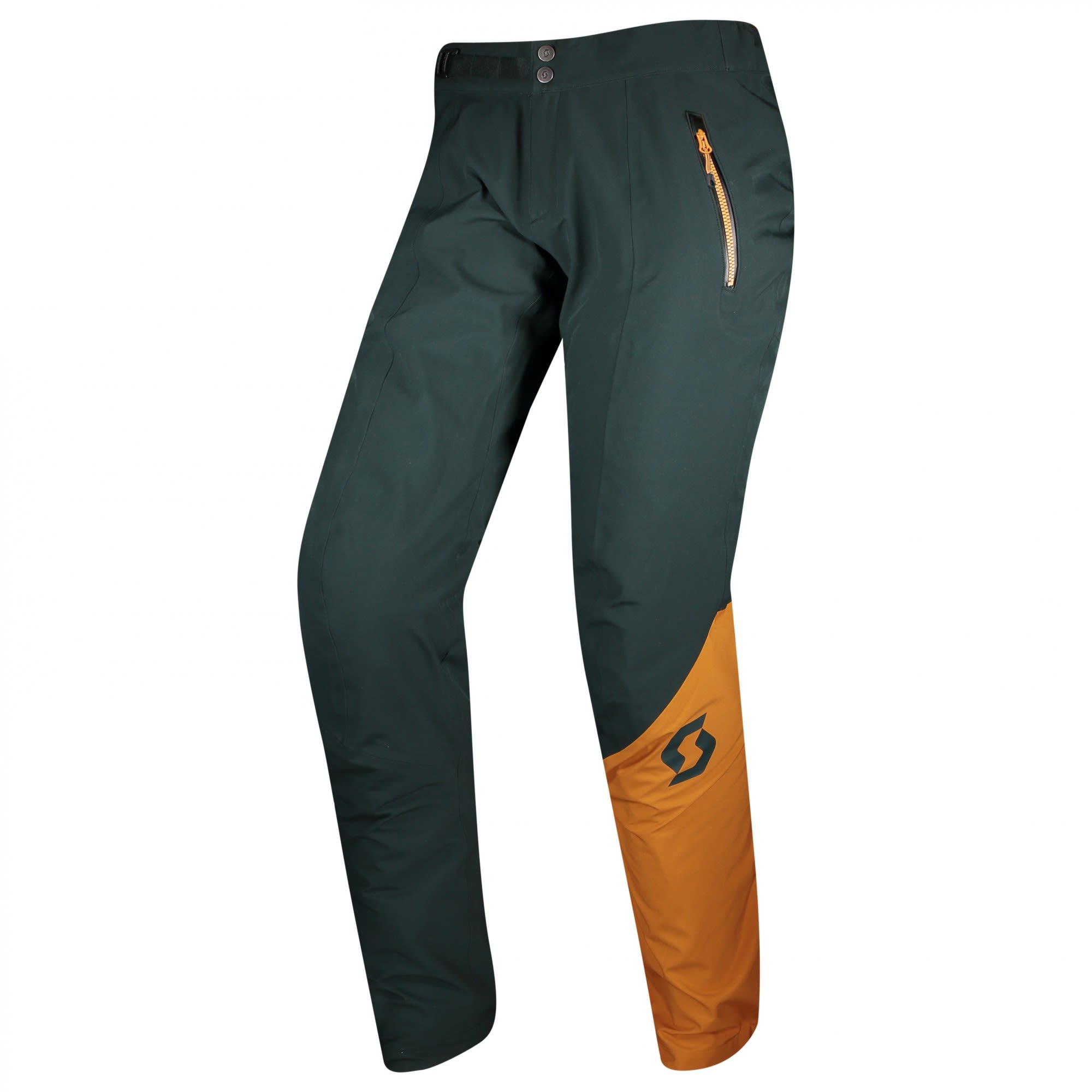 Scott Trail Storm Waterproof Pants Grn- Male Hosen- Grsse M - Farbe Tree Green - Copper Orange
