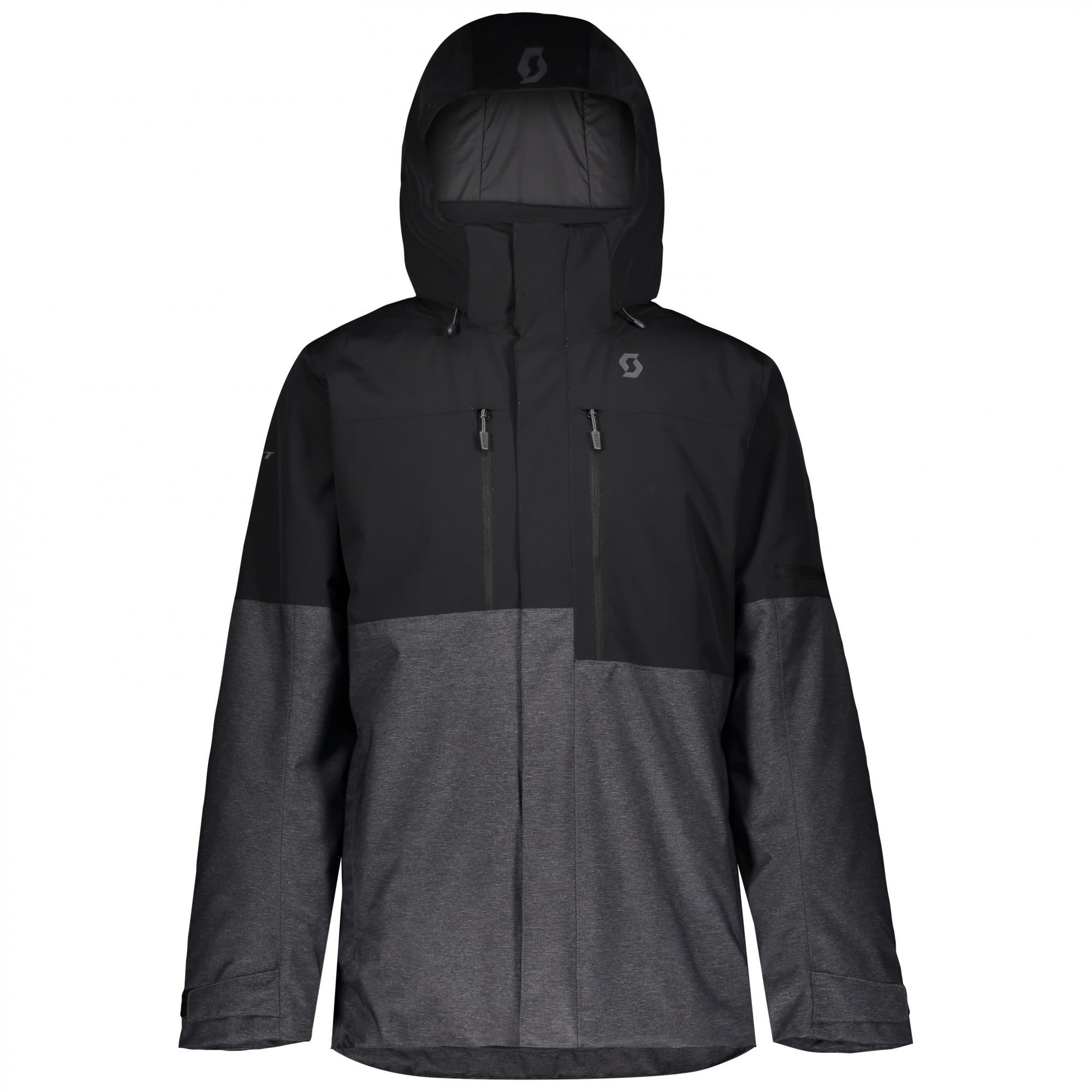 Scott Ultimate Dryo 10 Jacket (Vorgngermodell) Colorblock - Grau - Schwarz- Male Anoraks- Grsse XXL - Farbe Black - Dark Grey Melange
