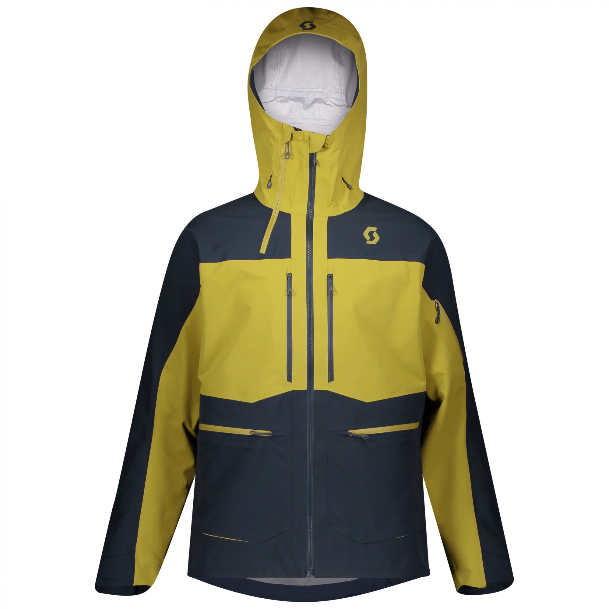 Scott Vertic Gtx(R)(R) 3L Stretch Jacket Colorblock - Blau - Gelb- Male Gore-Tex(R) Anoraks- Grsse M - Farbe Ecru Olive - Dark Blue