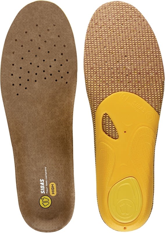 Sidas 3feet Outdoor High Einlegesohlen Braun - Gelb- Schuh-Zubehr- Grsse EU 35-36 - Farbe Brown - Yellow