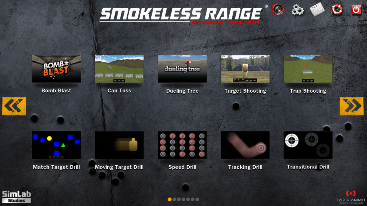 Smokeless Range (R) 2-0- Home Simulator mit Kamera unter Laser Ammo Training Technologies