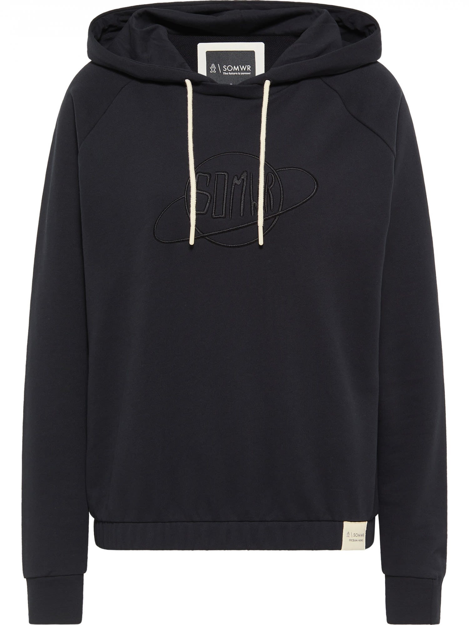 Somwr BE THE Planet Hoodie Schwarz- Female Freizeitpullover- Grsse XS - Farbe Stretch Limo Black