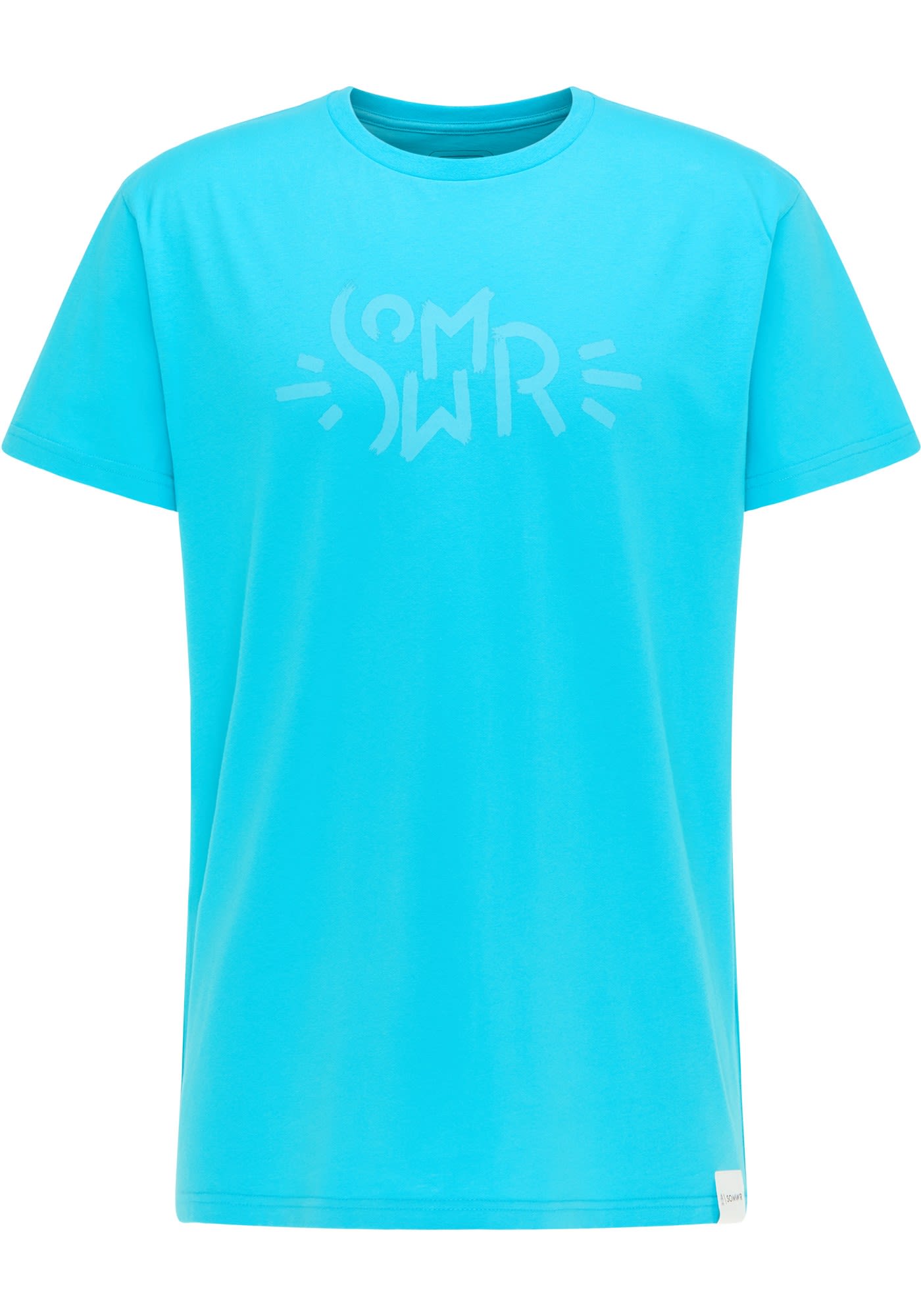 Somwr Smiley Tee Blau- Male Kurzarm-Shirts- Grsse M - Farbe Scuba Blue