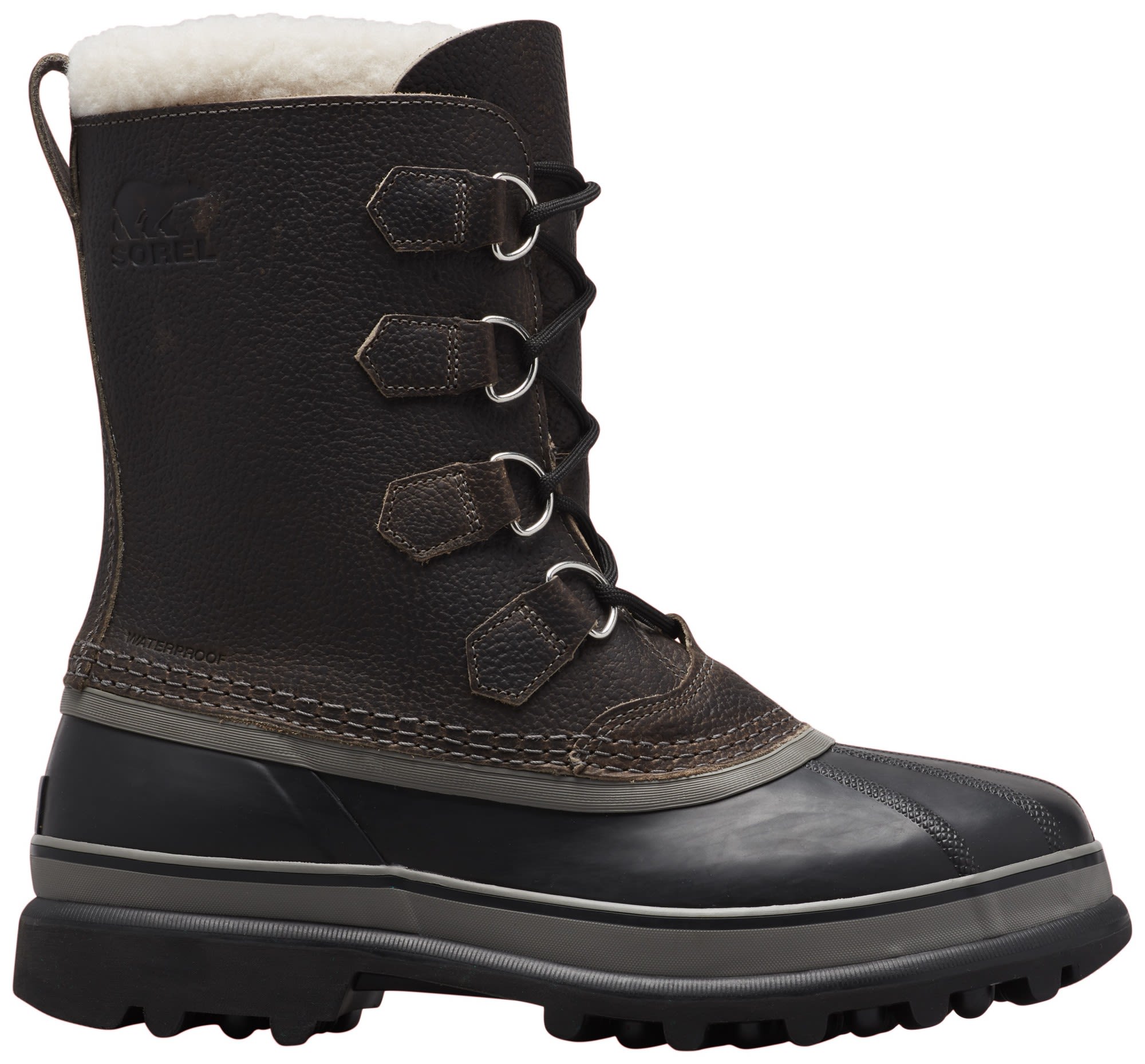 Sorel Caribou WL Schwarz- Male Winterstiefel und -schuhe- Grsse EU 47 - Farbe Quarry - Black