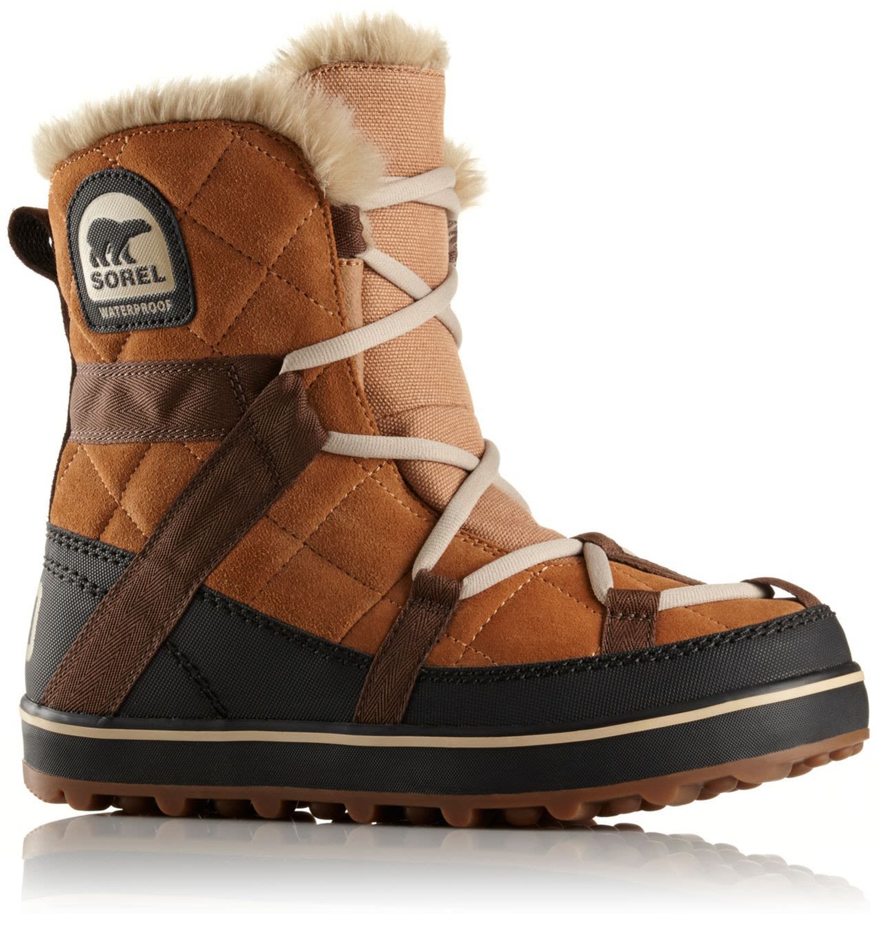 Sorel Glacy Explorer Shortie Braun- Female Winterstiefel und -schuhe- Grsse EU 42 - Farbe Elk unter Sorel