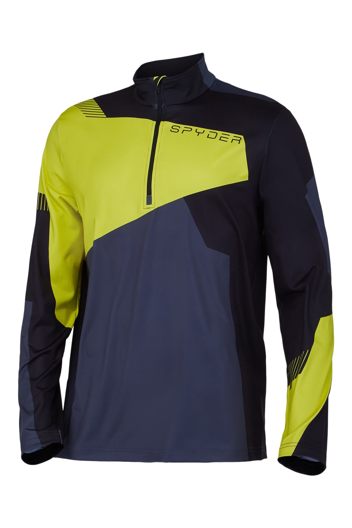 Spyder Leader T-Neck Top Colorblock - Gelb- Male Sweaters und Hoodies- Grsse S - Farbe Citron