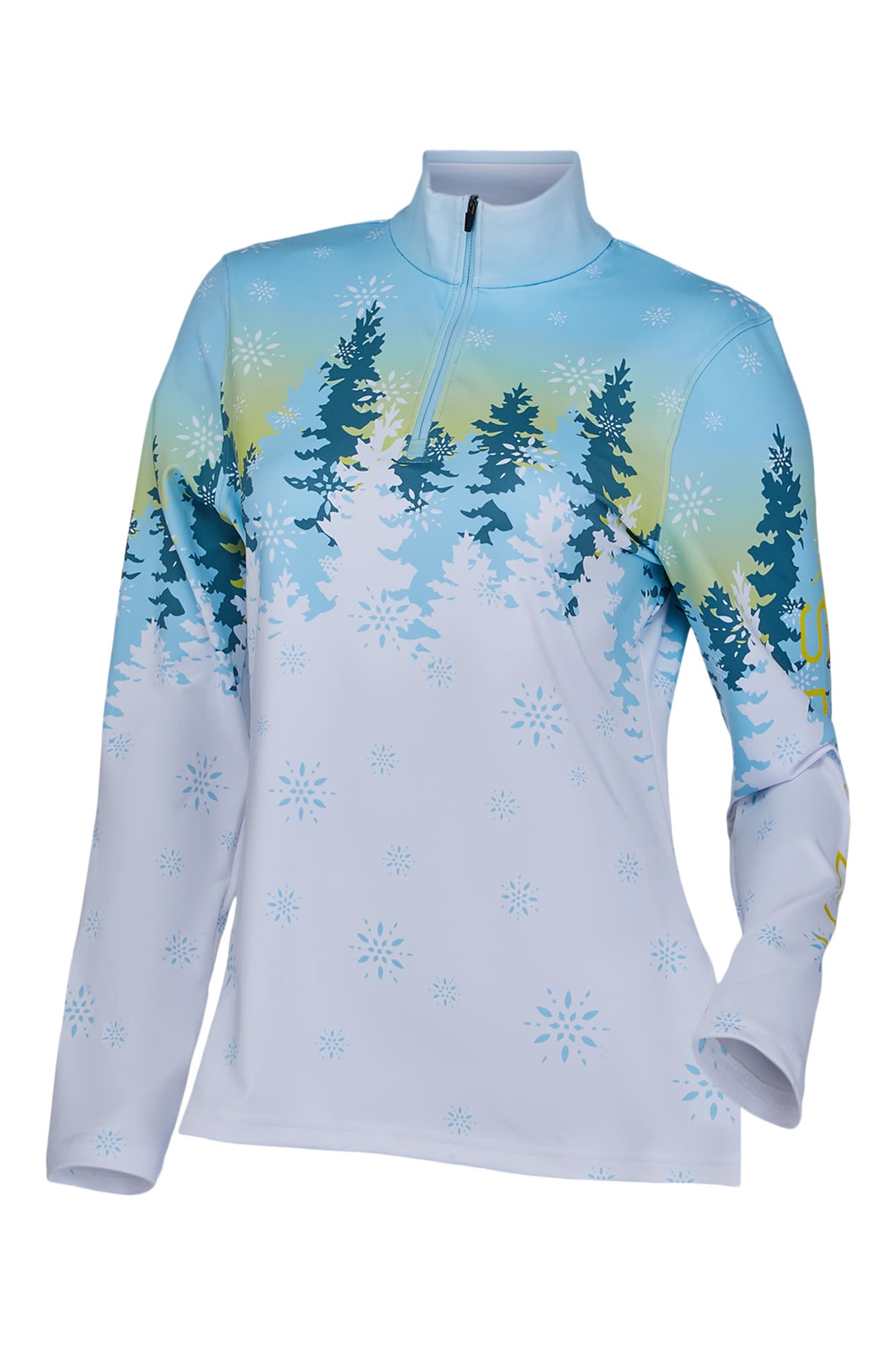 Spyder Snow Angel T-Neck Top Weiss- Female Langarm-Shirts- Grsse XS - Farbe Frost