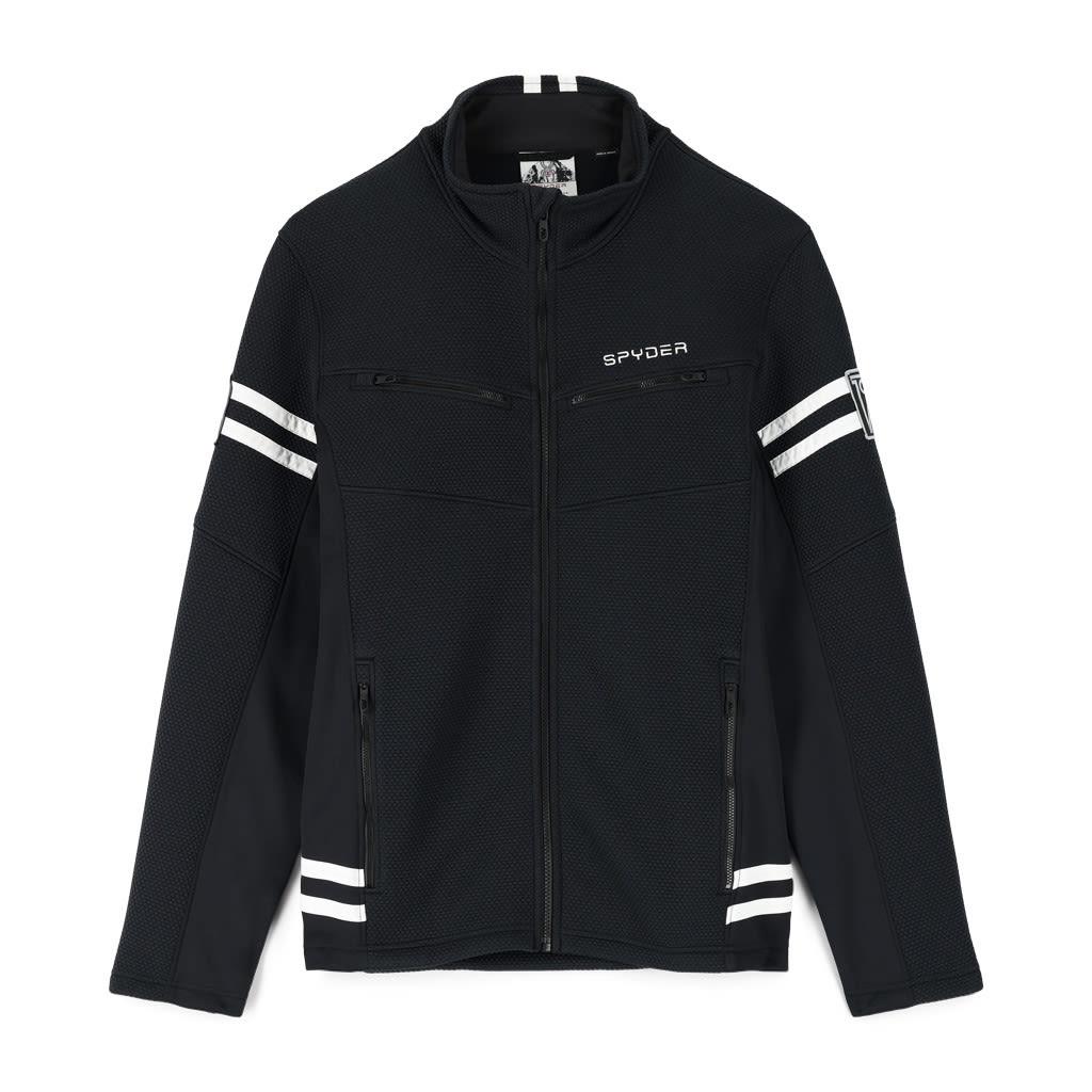 Spyder Wengen Encore Full Zip Jacket Schwarz- Male Anoraks- Grsse S - Farbe Black