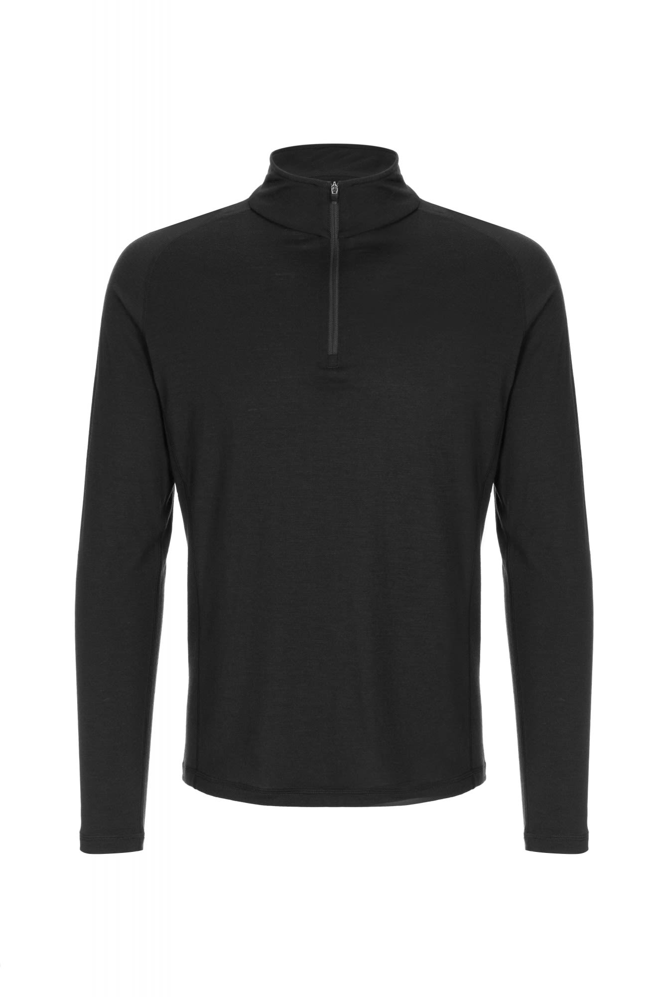 Super-Natural Base 1-4 Zip 175 Schwarz- Male Merino Oberteile- Grsse S - Farbe Jet Black