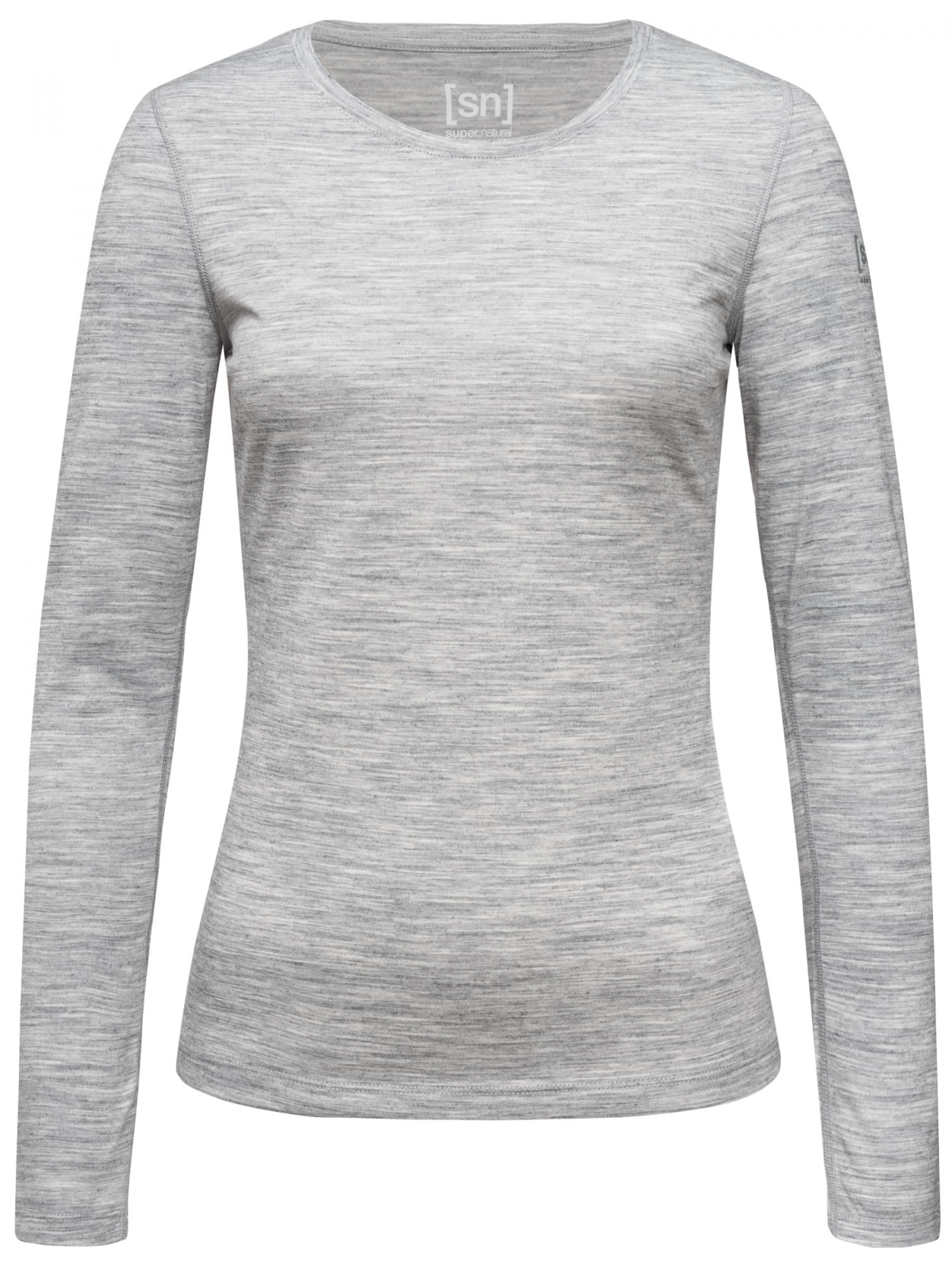 Super-Natural Base Long-Sleeve 175 Grau- Female Merino Kurzarm-Shirts und Tops- Grsse XS - Farbe Ash Melange
