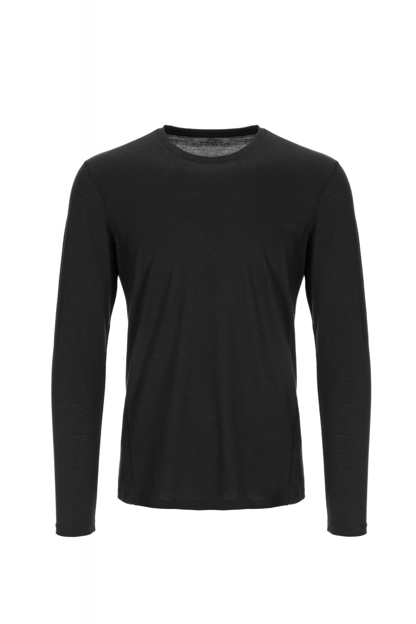 Super-Natural Base Long-Sleeve 175 Schwarz- Male Merino Kurzarm-Shirts und Tops- Grsse M - Farbe Jet Black
