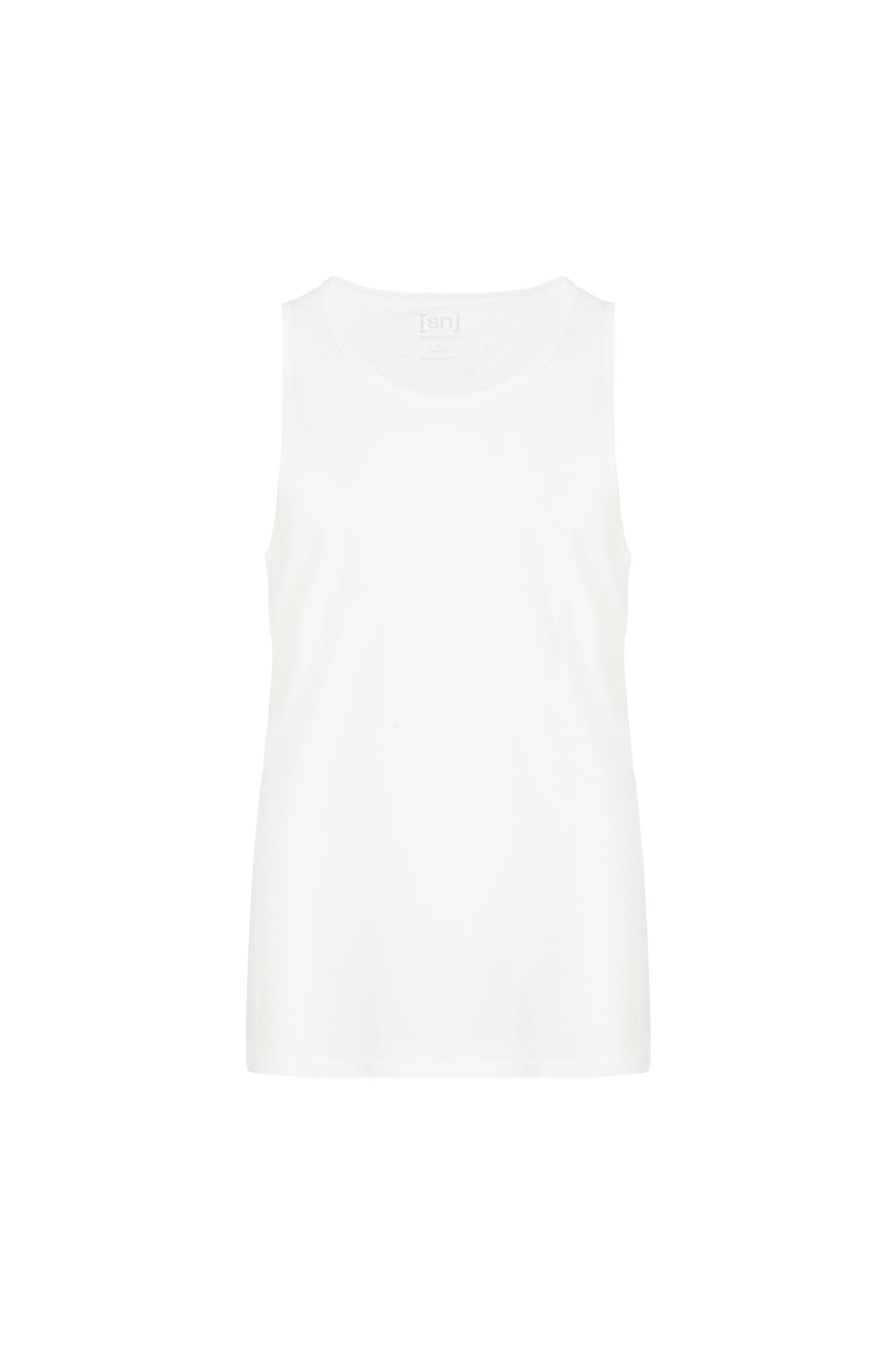 Super-Natural Base Tank 140 Weiss- Male Merino Oberteile- Grsse S - Farbe Fresh White