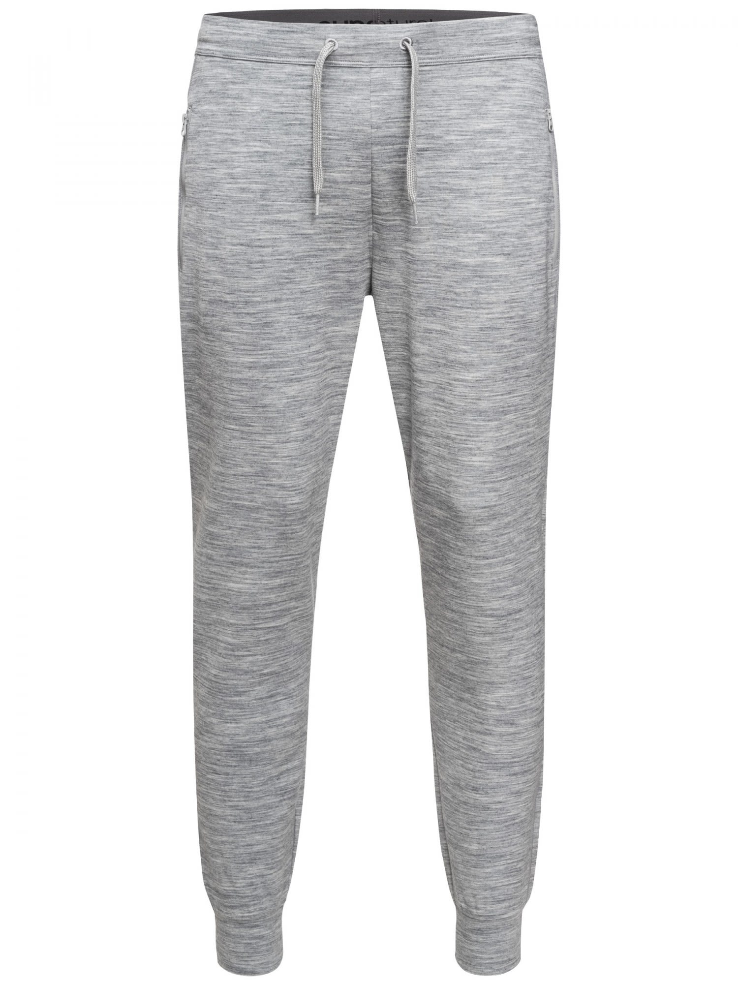 Super-Natural City Cuffed Grau- Male Merino Lange Hosen- Grsse S - Farbe Ash Melange